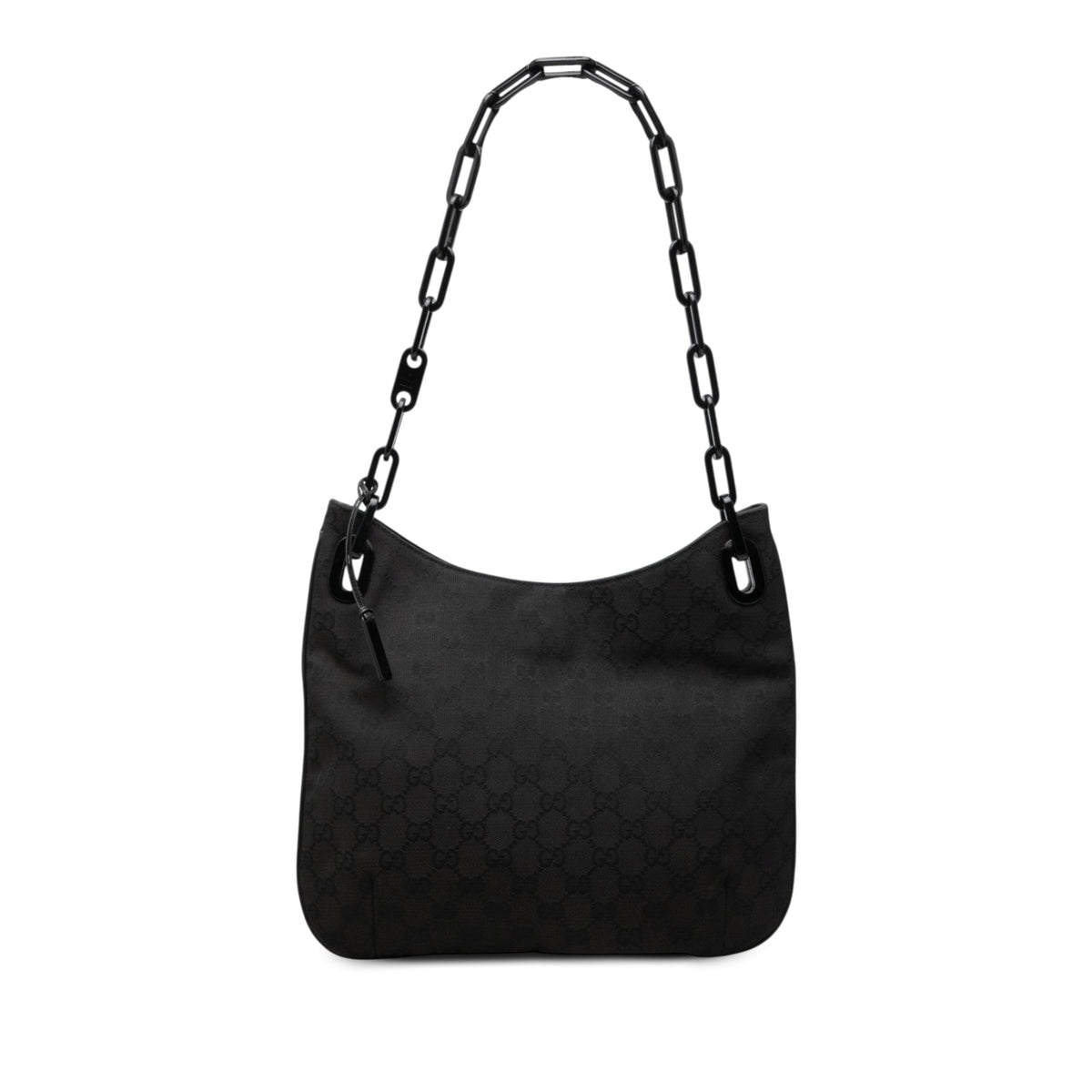 Gucci GG Canvas Chain Hobo — Black