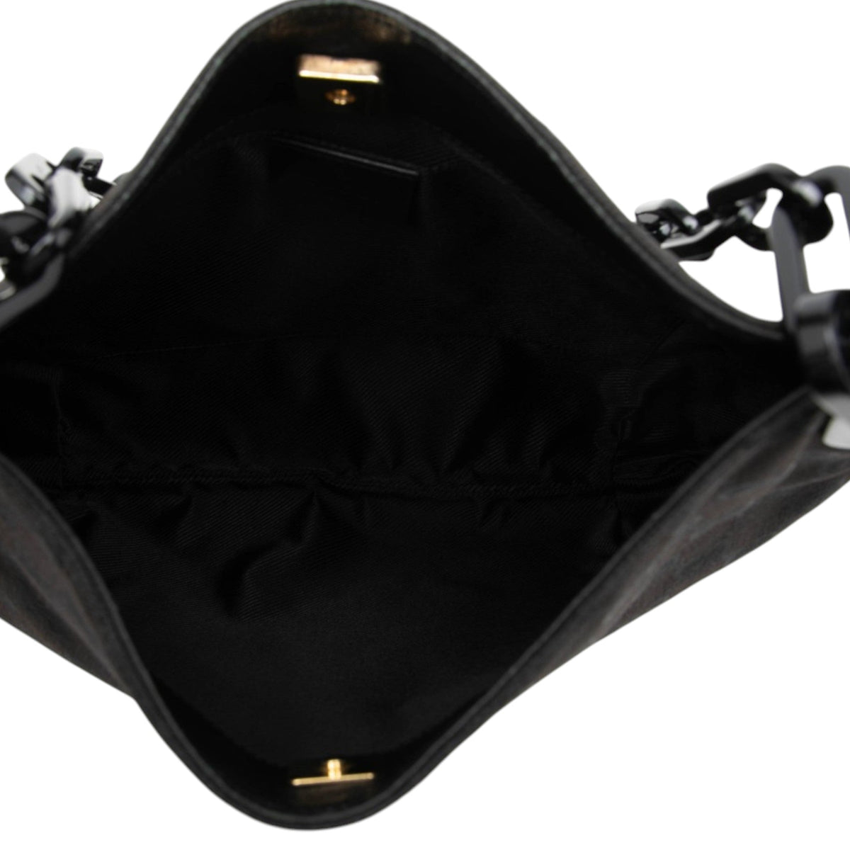 Gucci GG Canvas Chain Hobo — Black