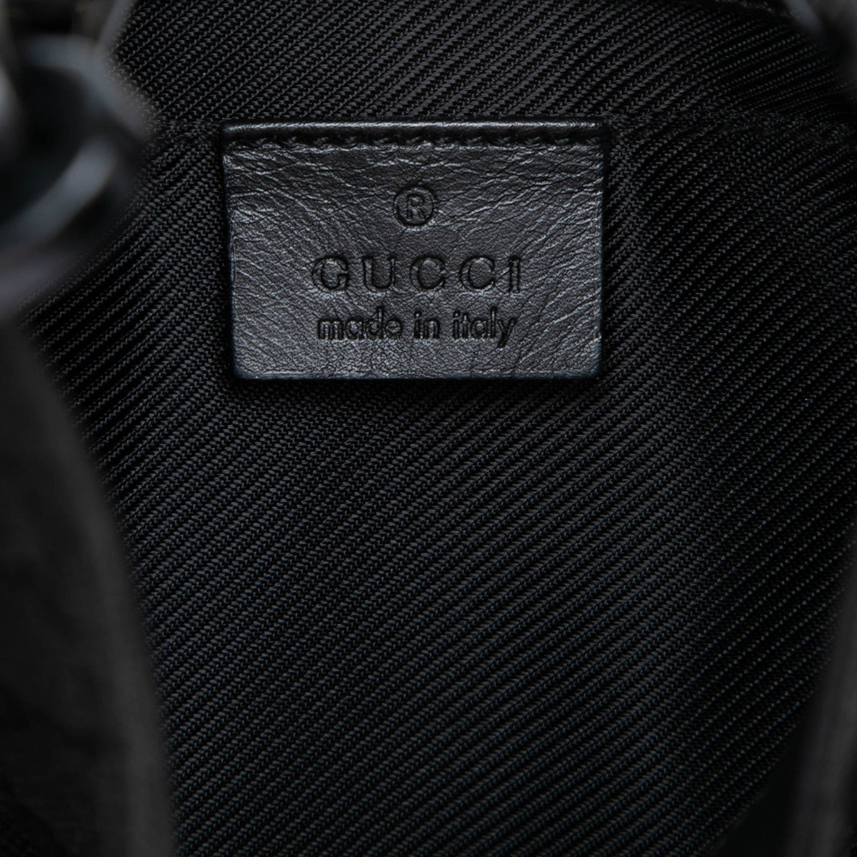 Gucci GG Canvas Chain Hobo — Black