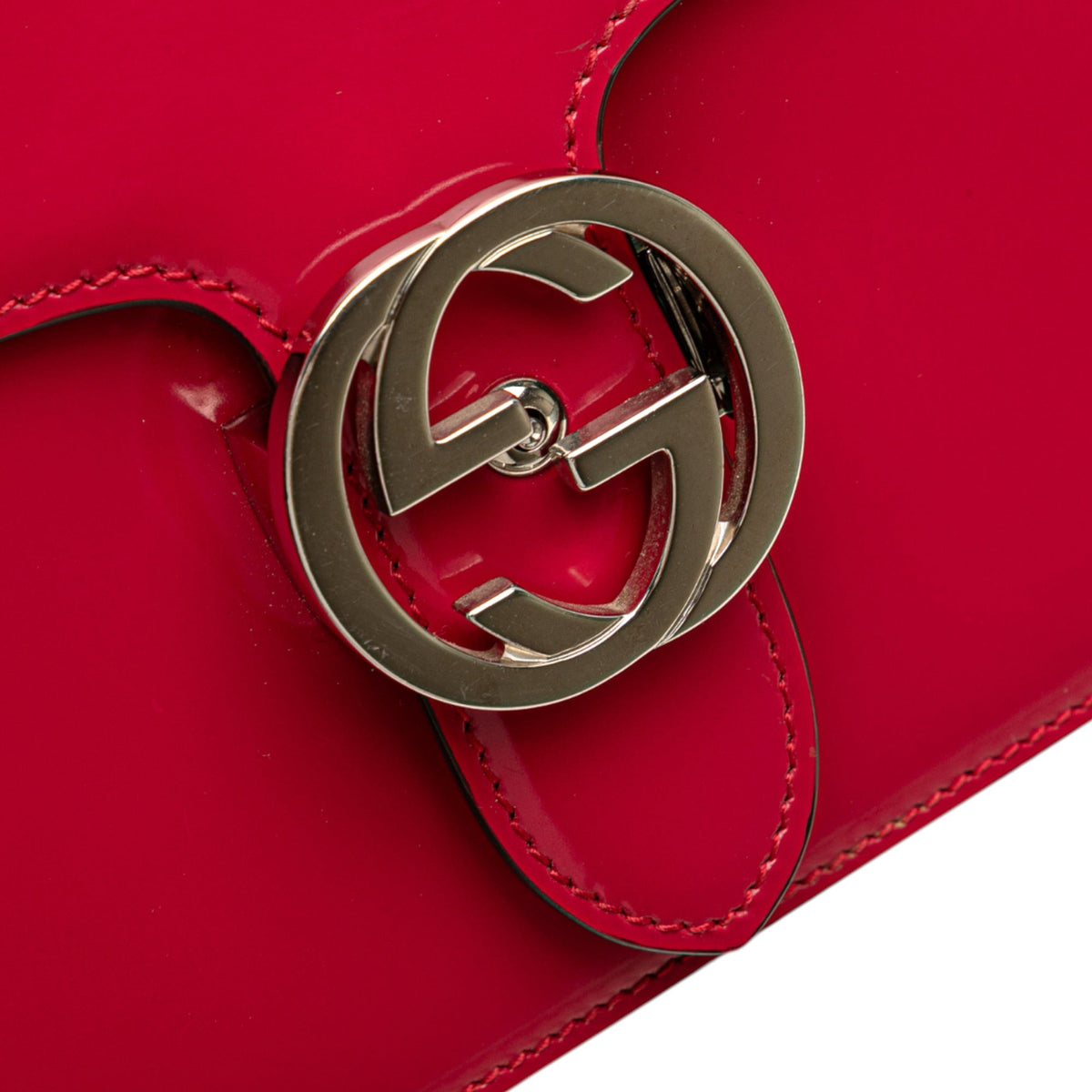 Gucci Medium Patent Interlocking G Crossbody