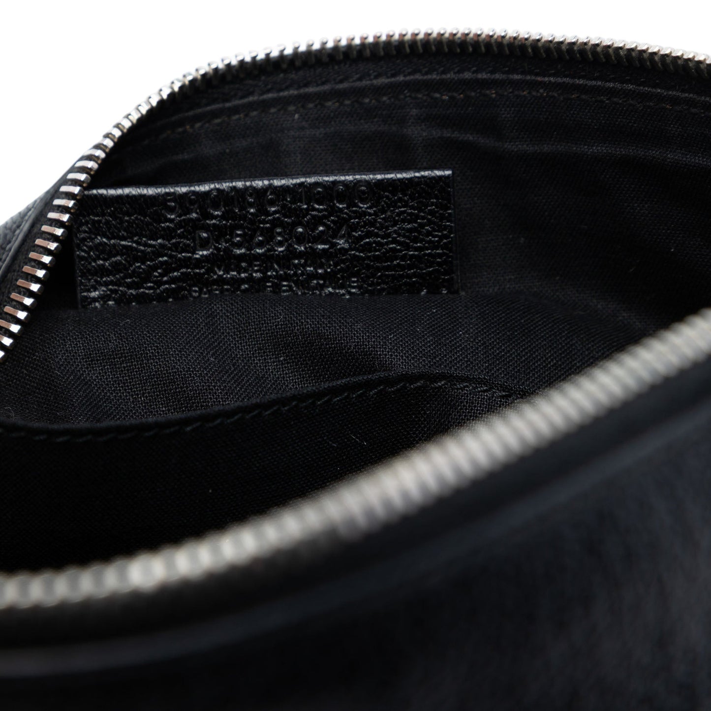 Balenciaga Goatskin Motocross Classic Metallic Edge Clutch