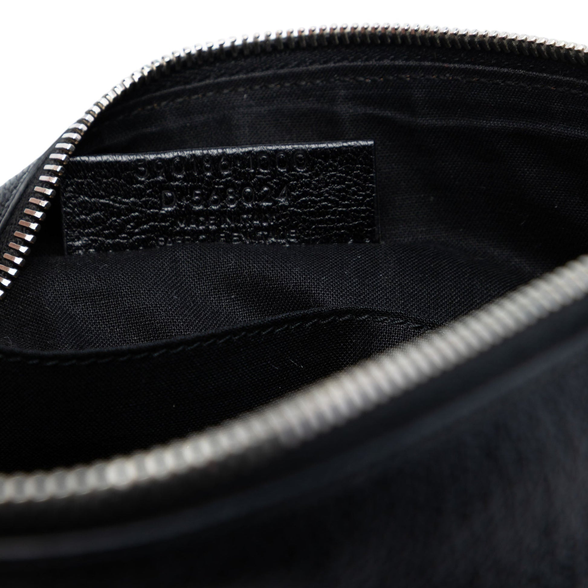 Balenciaga Goatskin Motocross Classic Metallic Edge Clutch