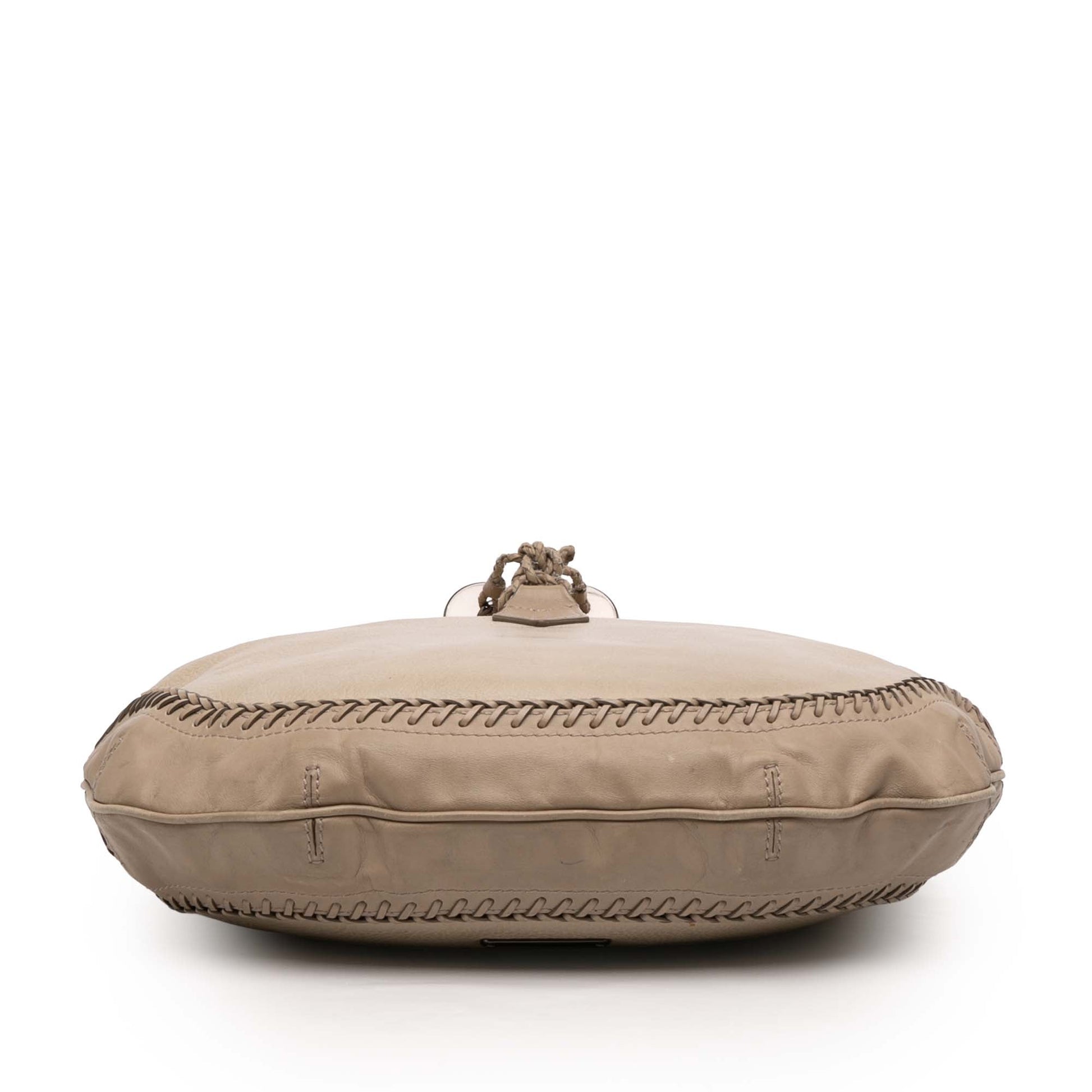 Burberry Leather Tassel Hobo Bag