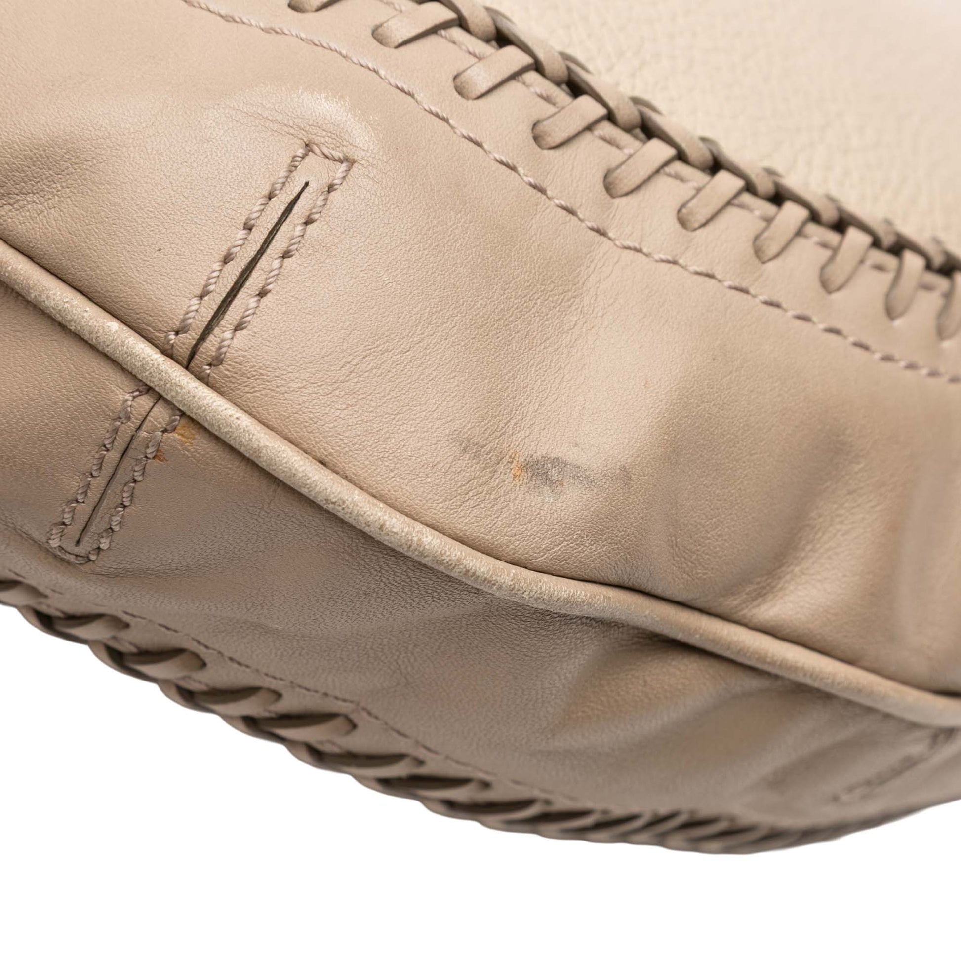 Burberry Leather Tassel Hobo Bag