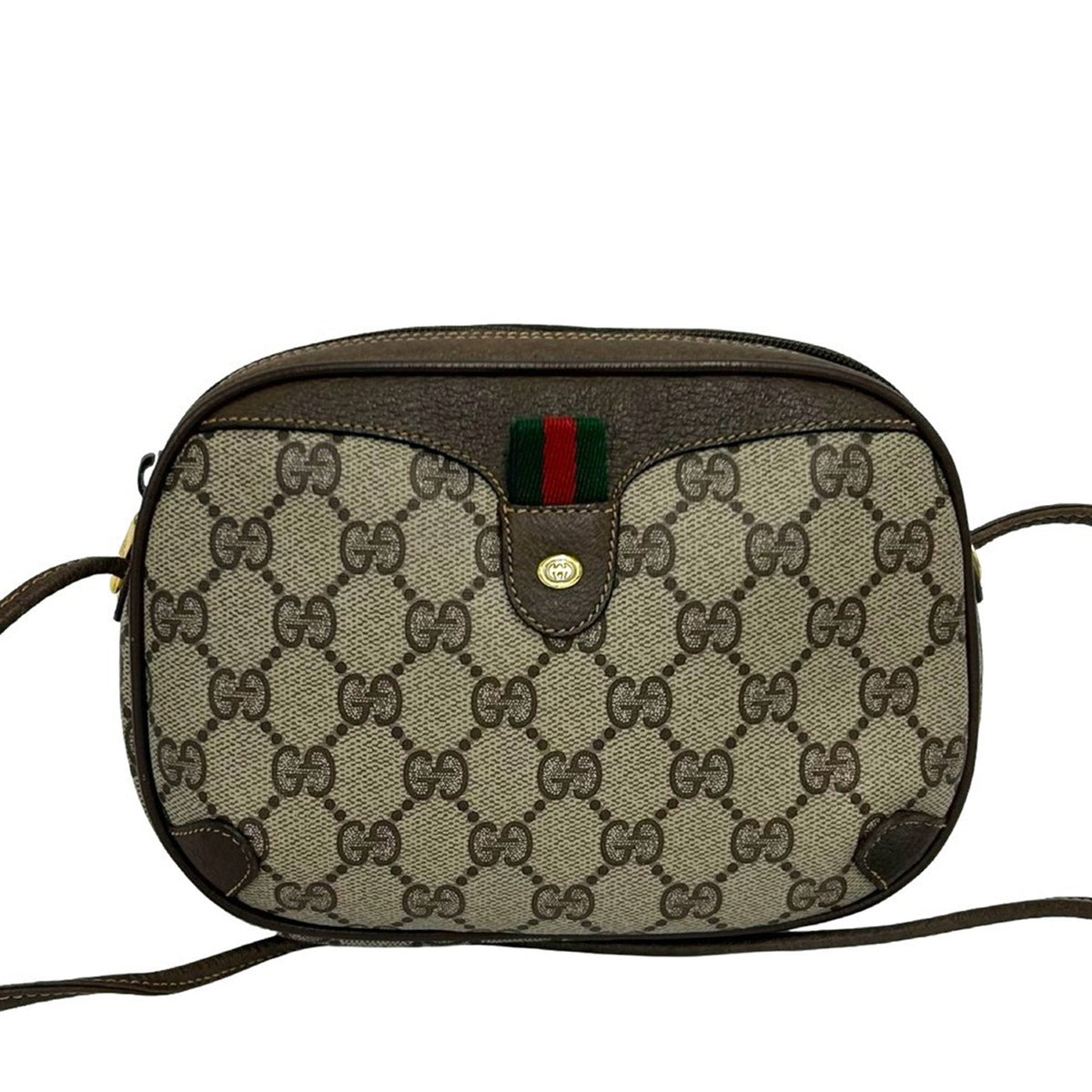 Gucci GG Supreme Web Sherry Shoulder Bag