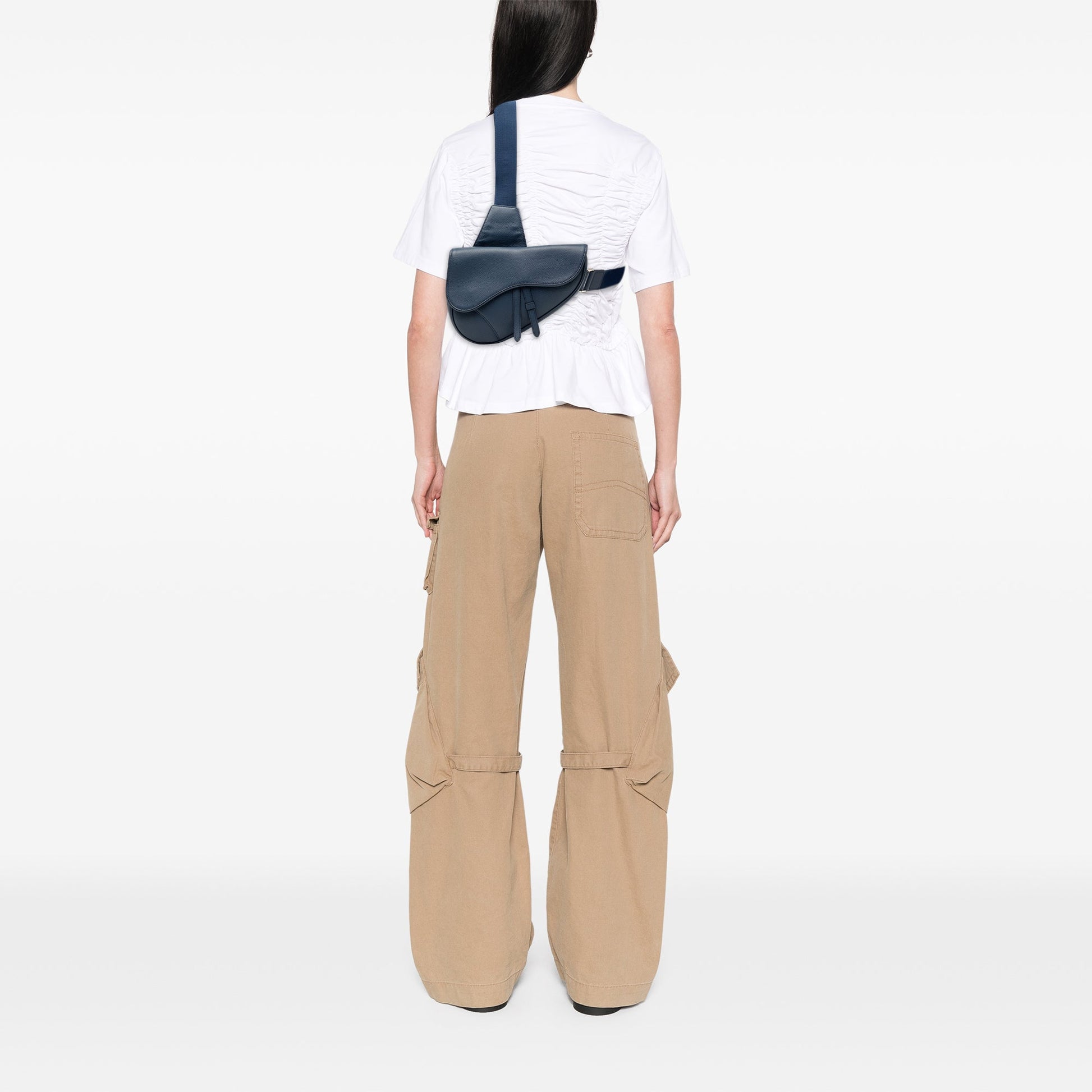 Dior Grained Calfskin Saddle Crossbody