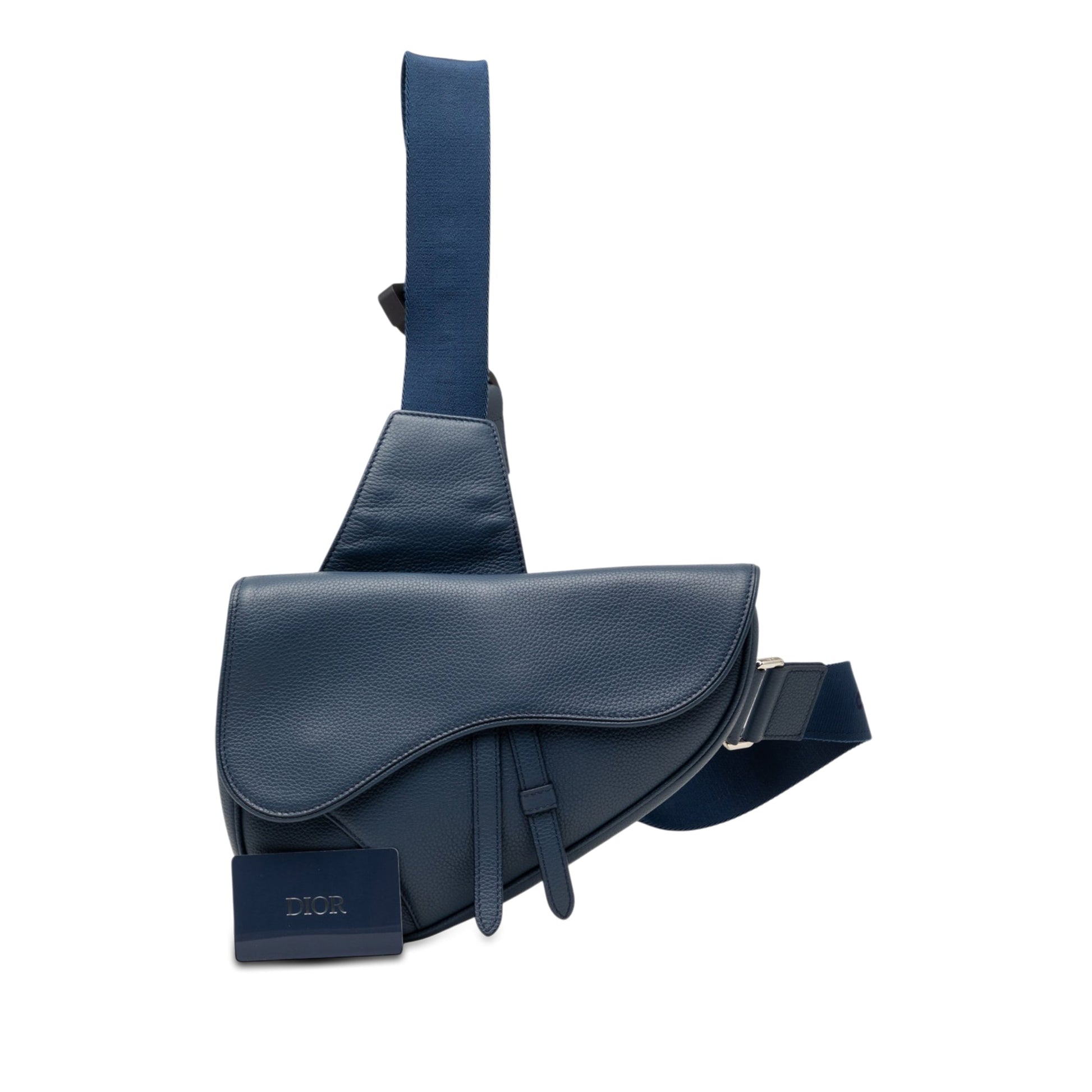 Dior Grained Calfskin Saddle Crossbody