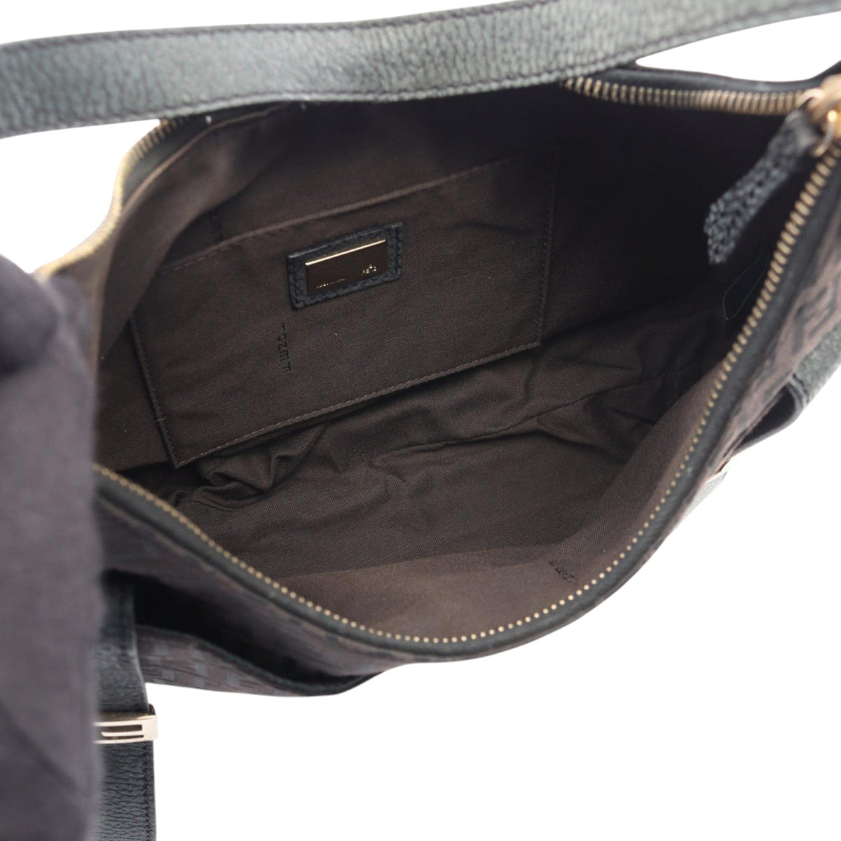 Fendi Zucchino Canvas Shoulder Bag