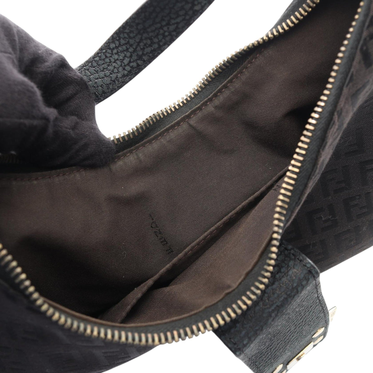 Fendi Zucchino Canvas Shoulder Bag