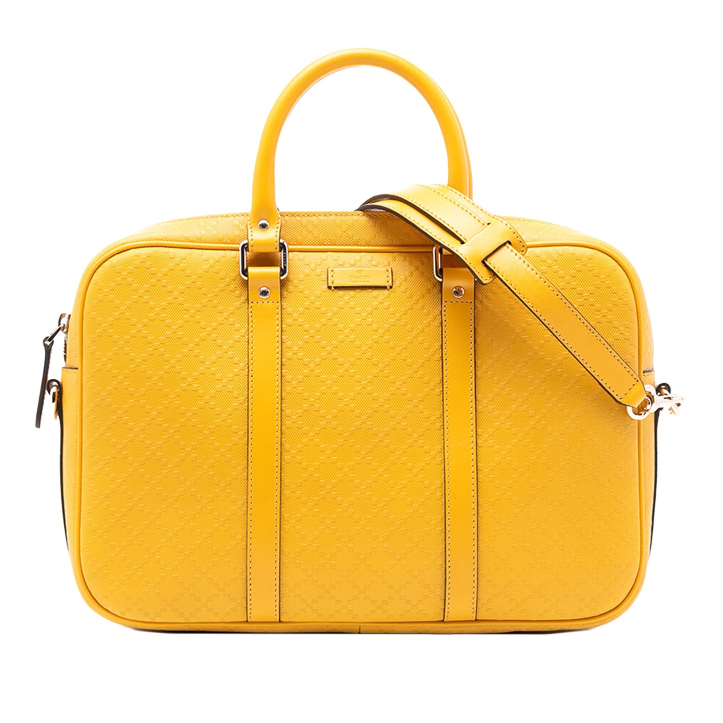 Gucci Medium Diamante Bright Leather Business Bag