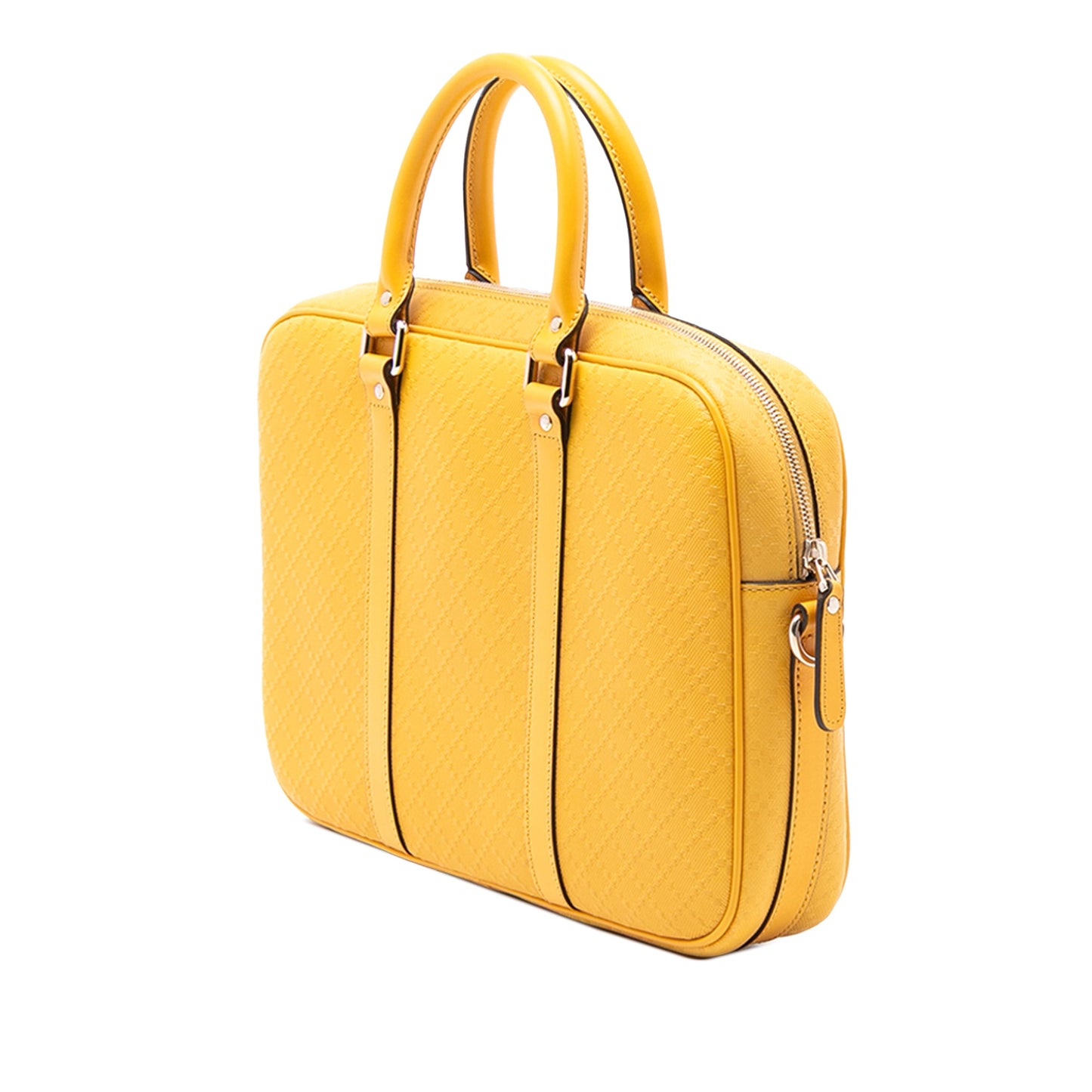 Gucci Medium Diamante Bright Leather Business Bag