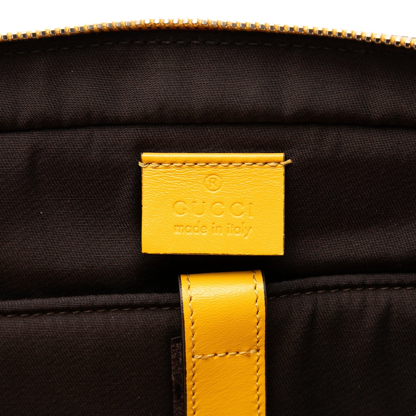 Gucci Medium Diamante Bright Leather Business Bag