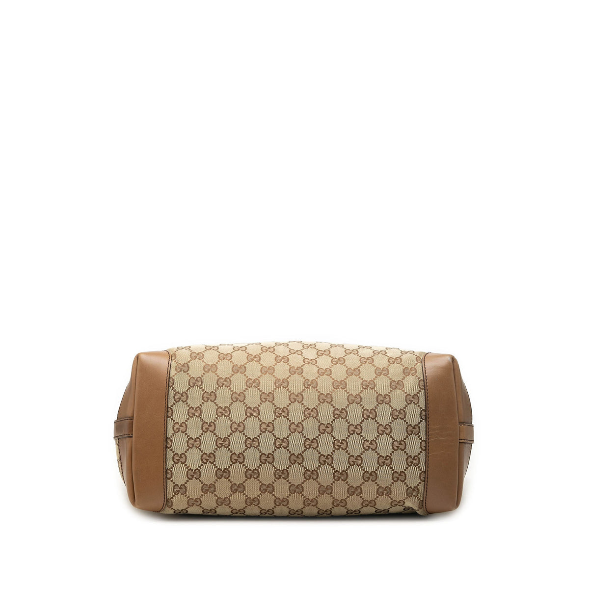Gucci Medium GG Canvas Craft Tote — Beige