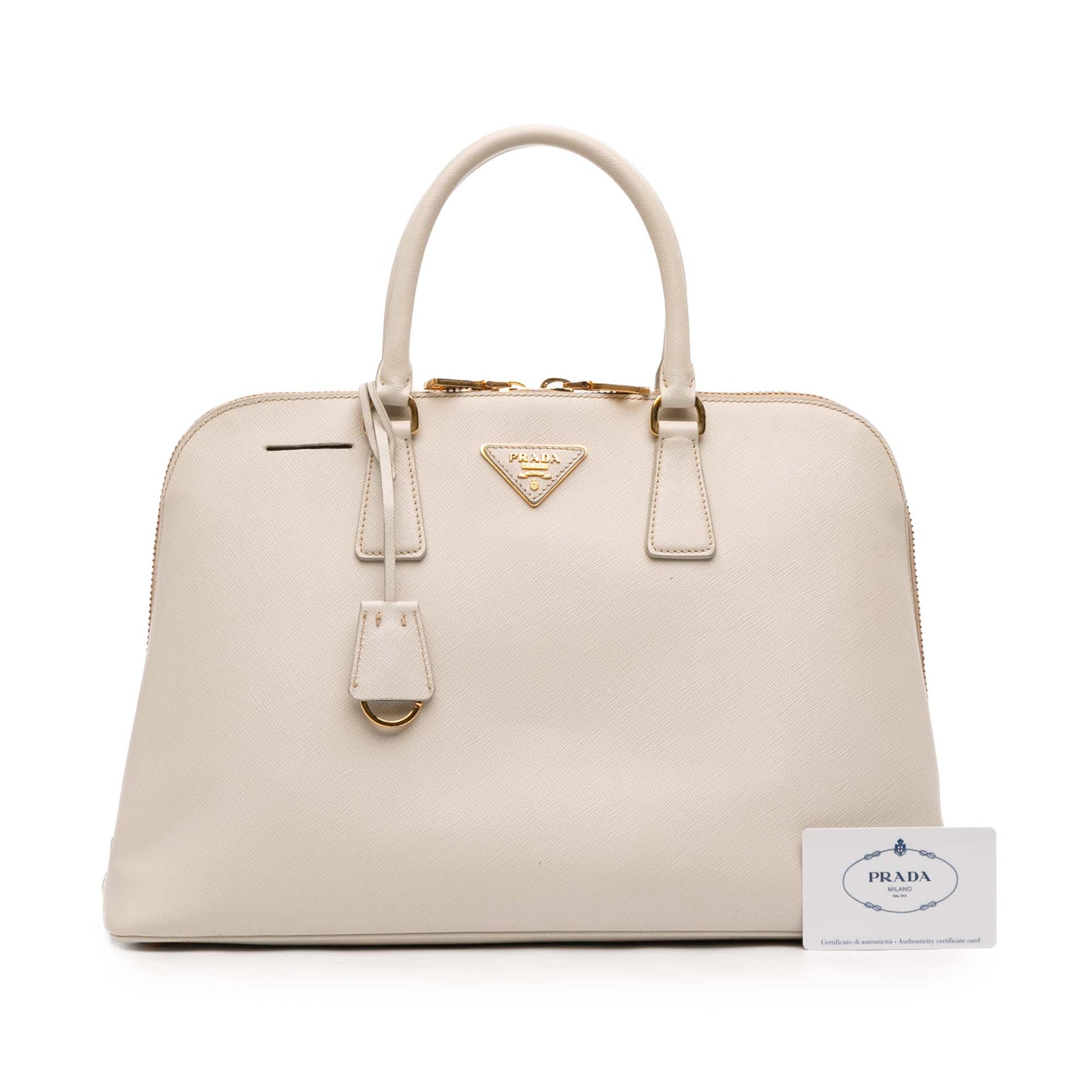 Prada Large Saffiano Lux Promenade Satchel