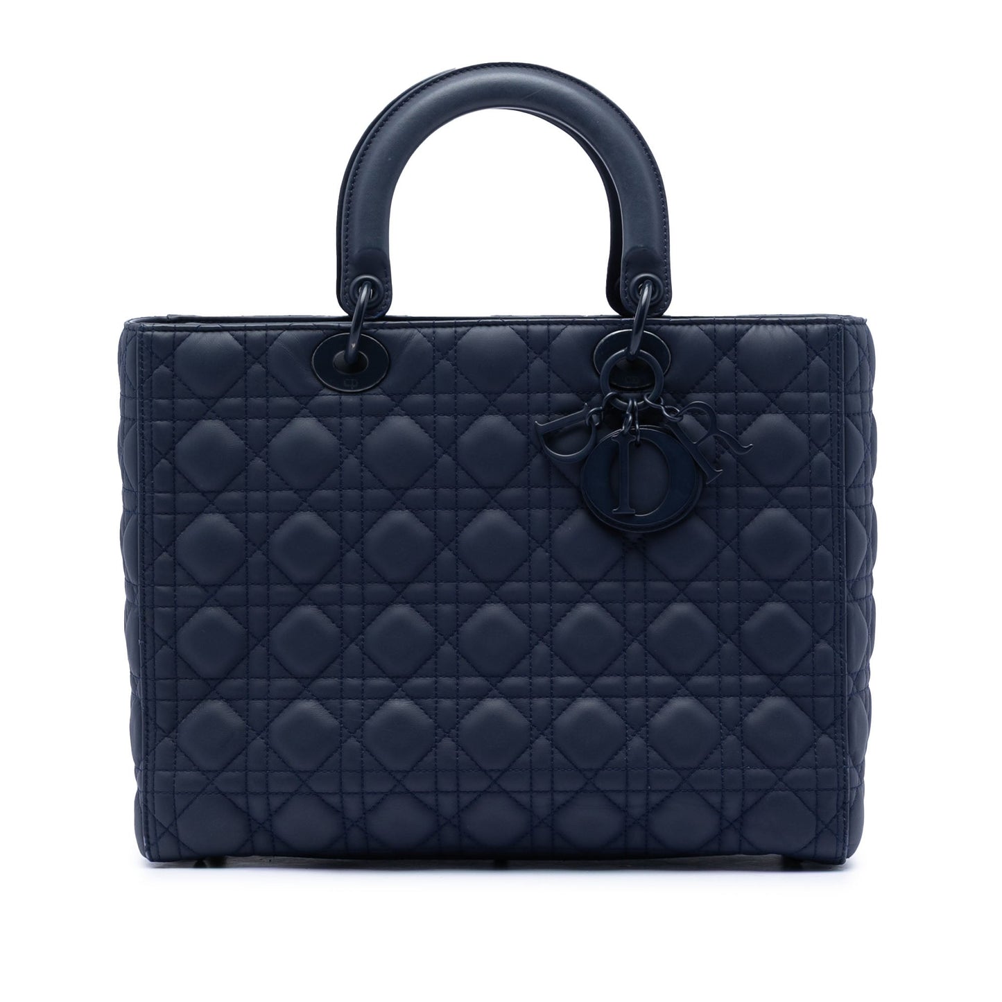 Dior Large Ultra Matte Calfskin Cannage Lady Dior
