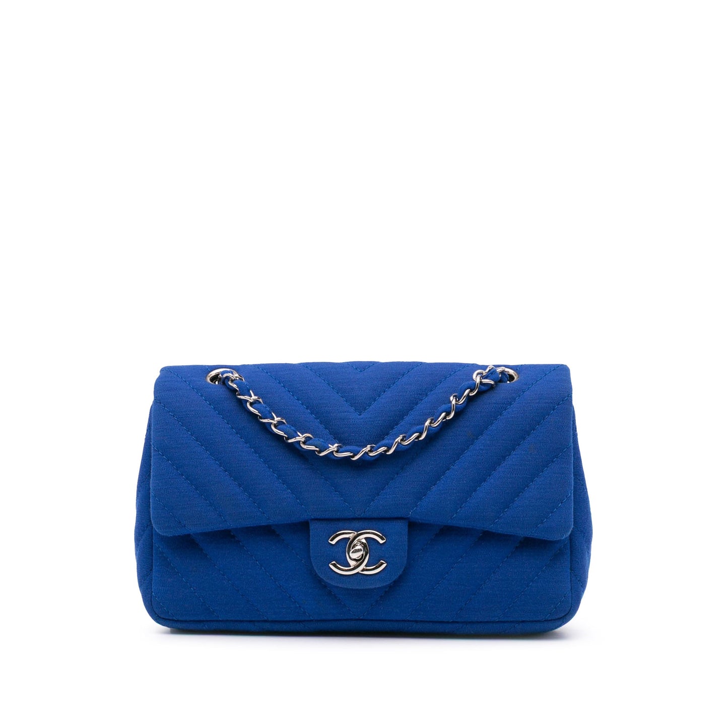 Chanel Medium Chevron Jersey Single Flap