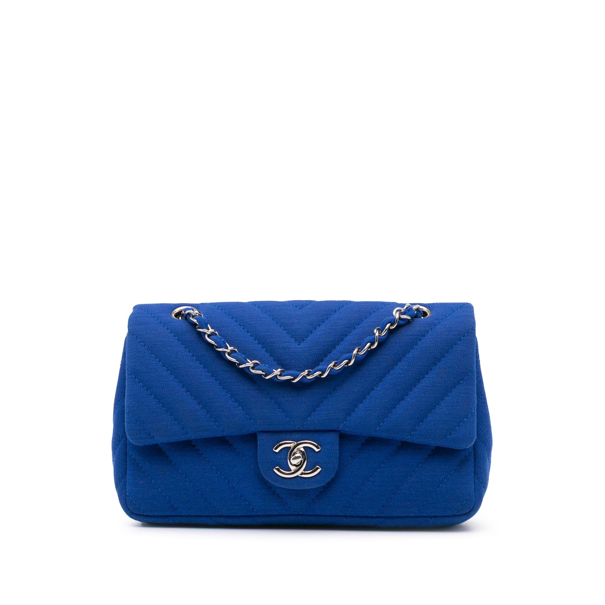 Chanel Medium Chevron Jersey Single Flap