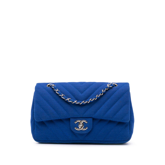 Chanel Medium Chevron Jersey Single Flap