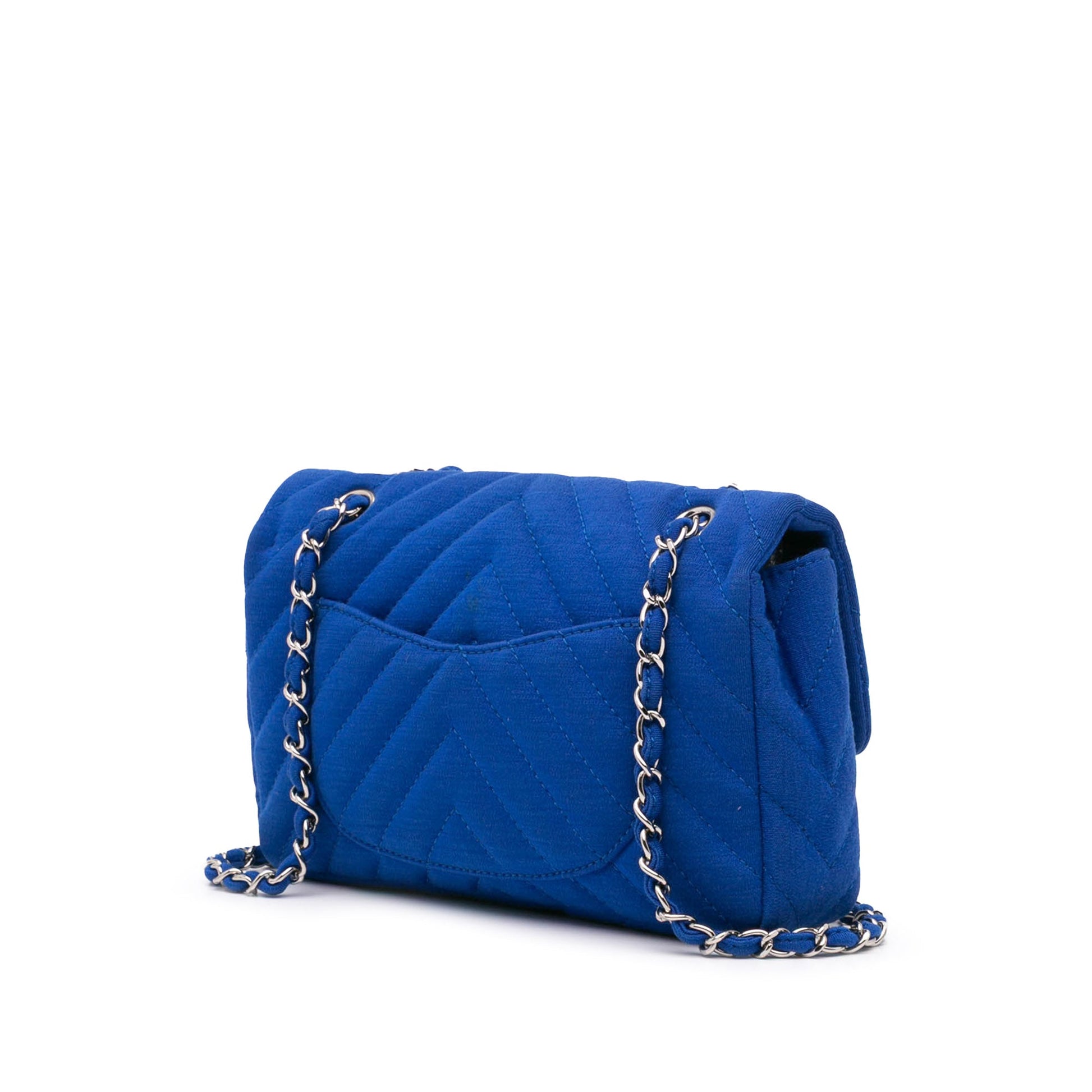 Chanel Medium Chevron Jersey Single Flap