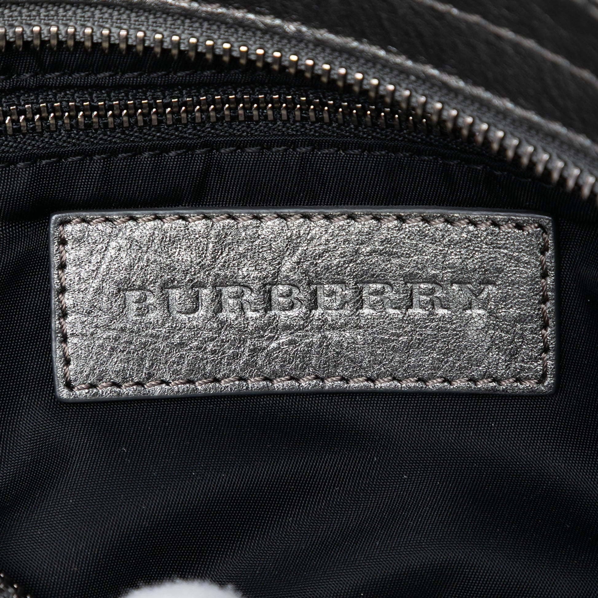 Burberry Shimmer Check Canvas Shoulder Bag