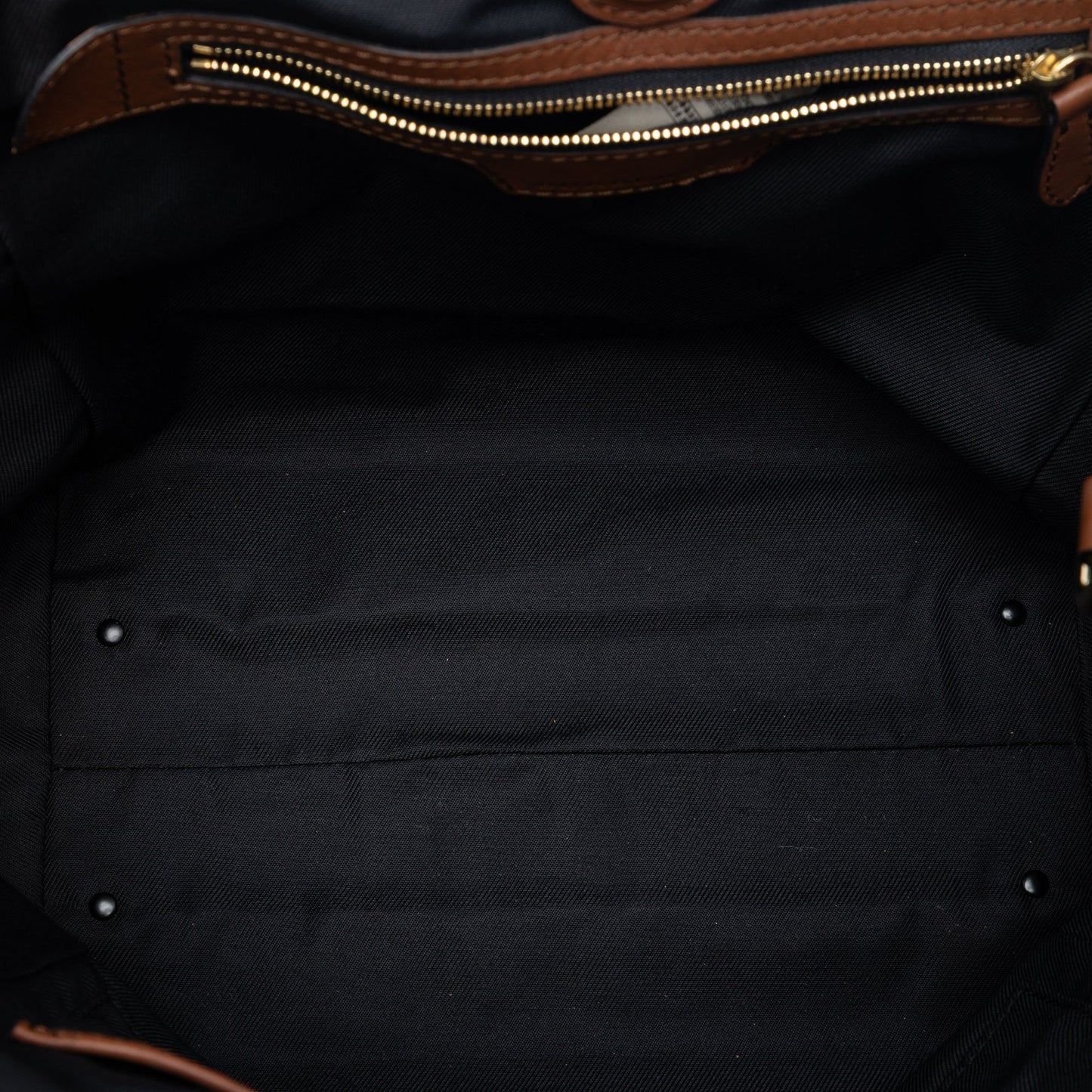 Burberry Small Leather Trimmed Haymarket Check Coated Canvas Canterbury Tote