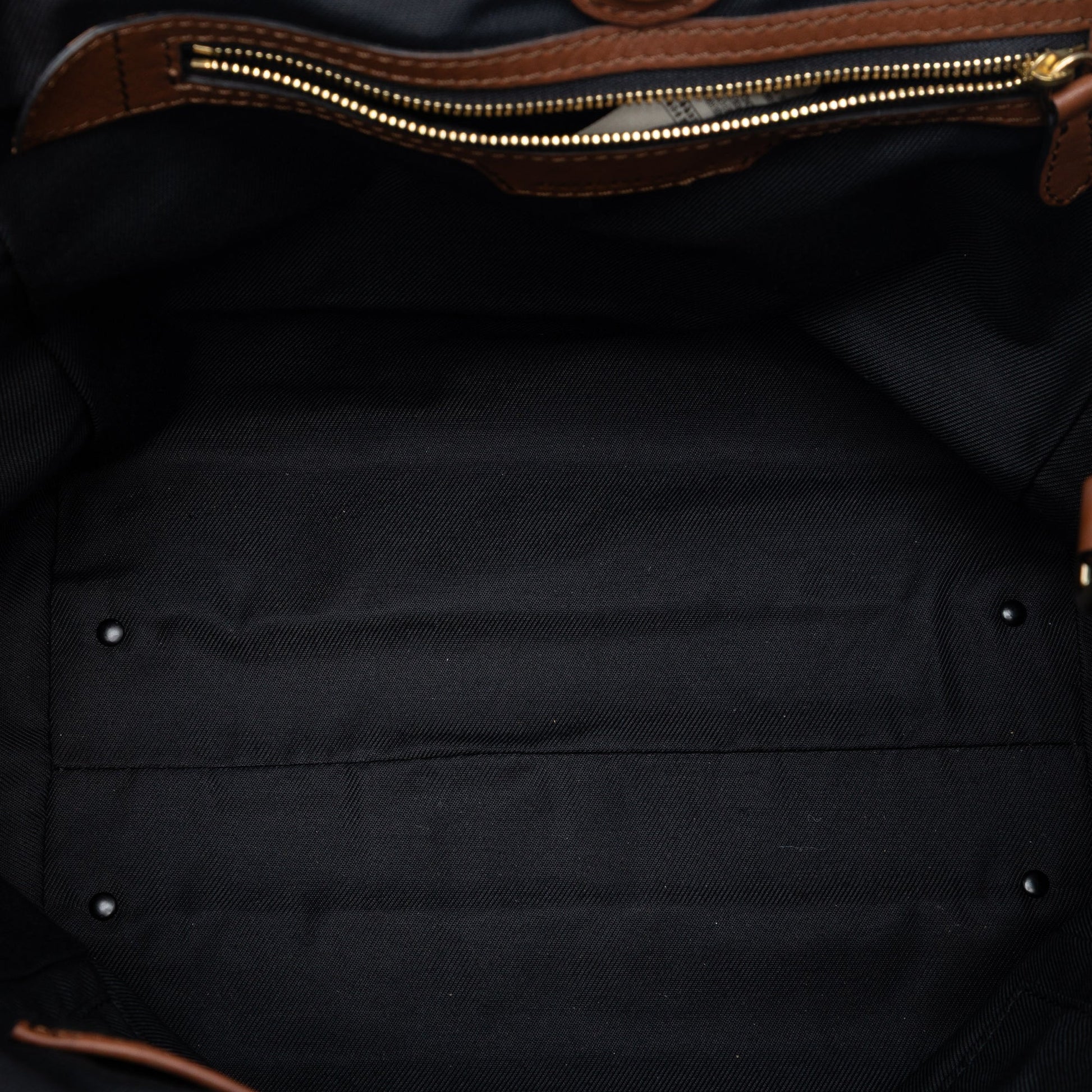 Burberry Small Leather Trimmed Haymarket Check Coated Canvas Canterbury Tote