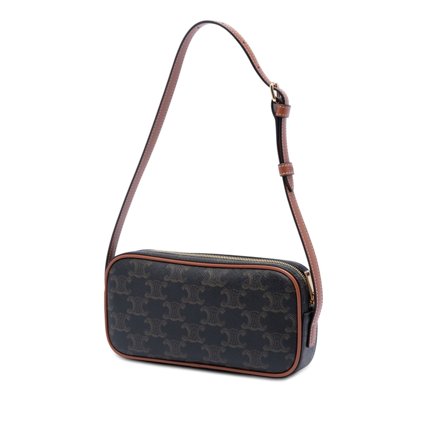 Celine Mini Triomphe Cuir Coated Canvas Camera Bag