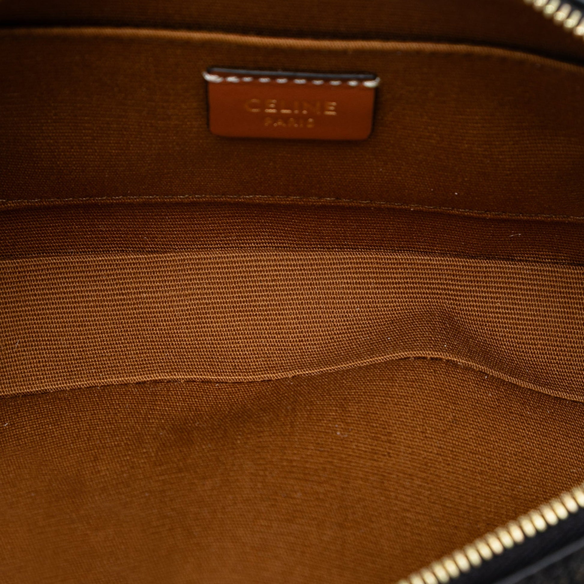 Celine Mini Triomphe Cuir Coated Canvas Camera Bag