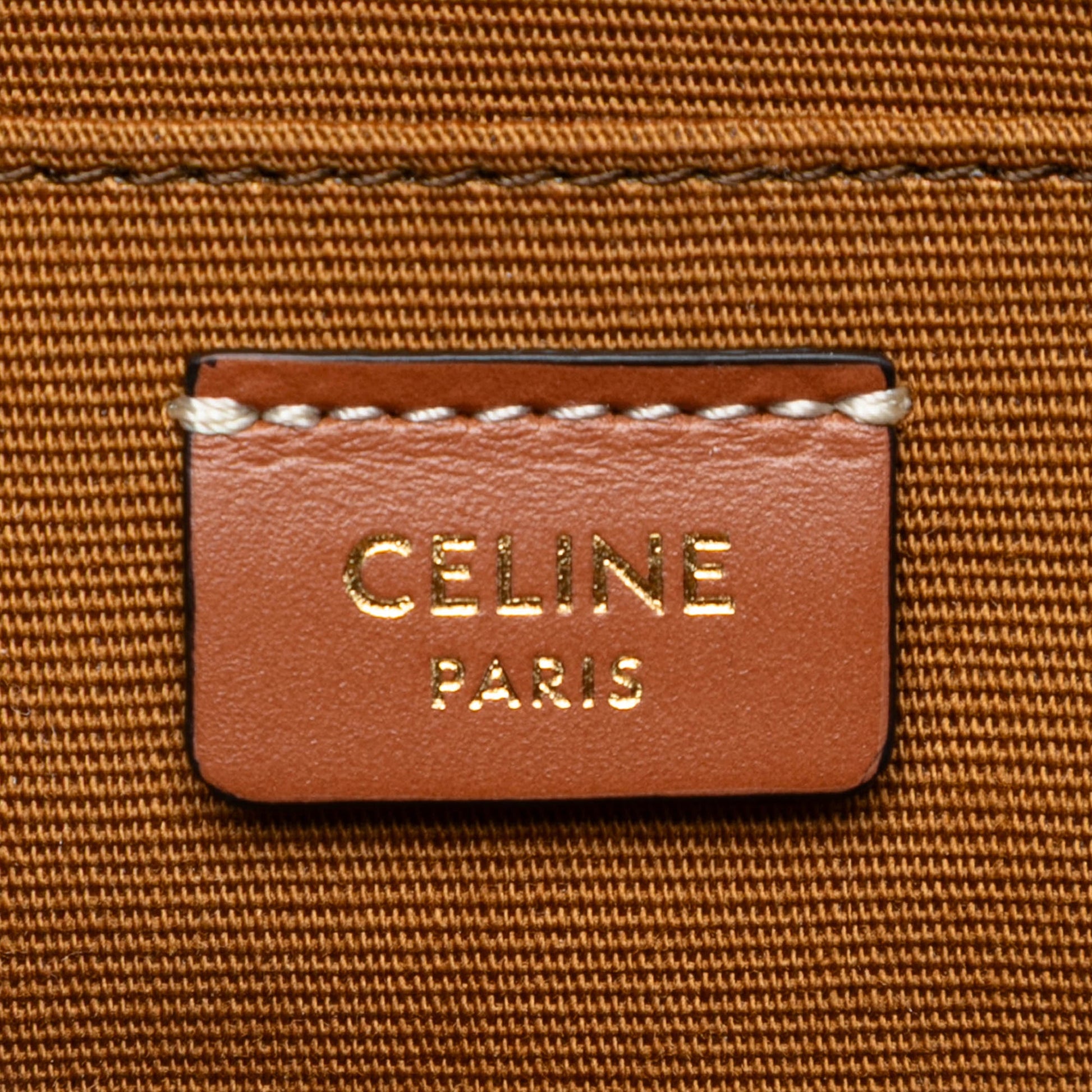 Celine Mini Triomphe Cuir Coated Canvas Camera Bag