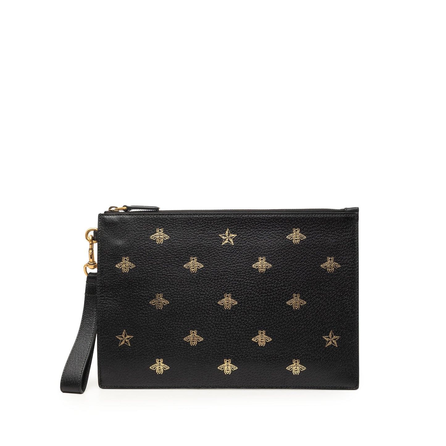 Gucci Calfskin Bee Star Clutch