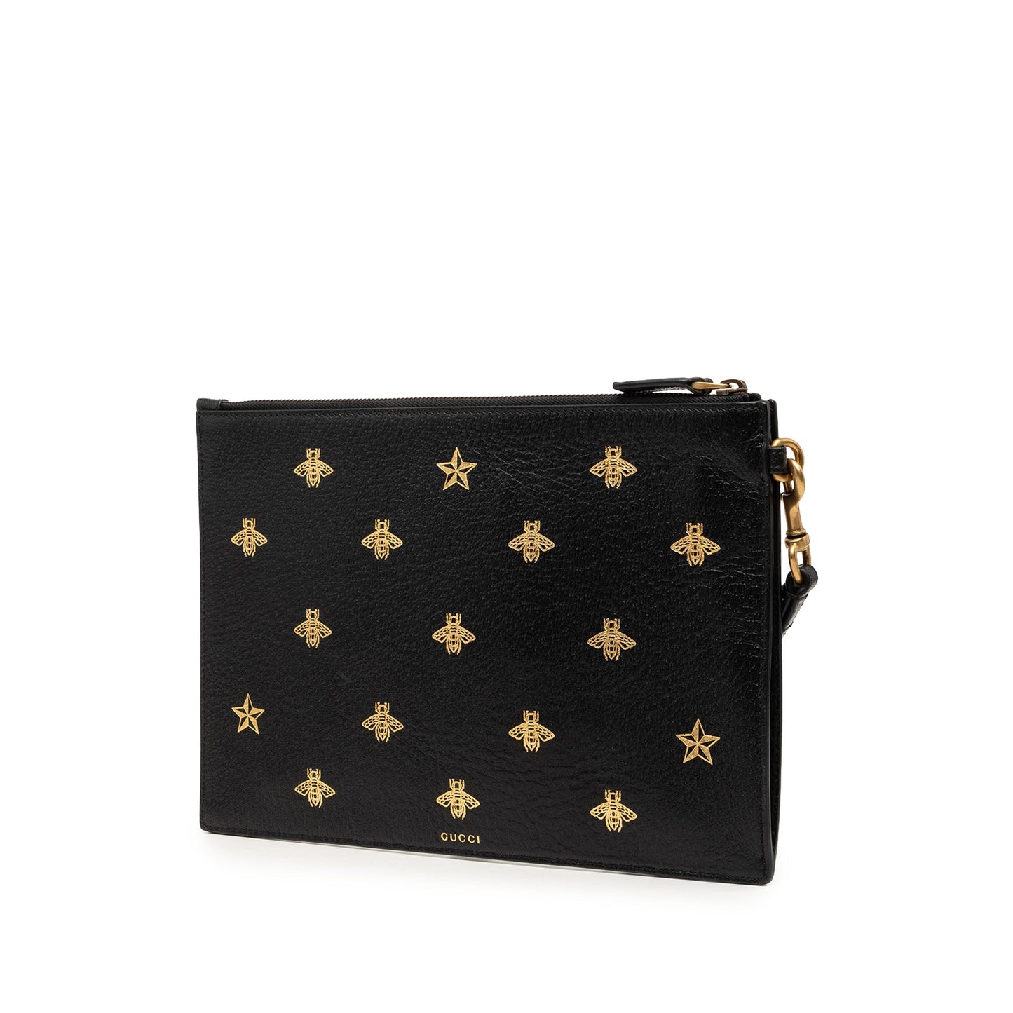 Gucci Calfskin Bee Star Clutch