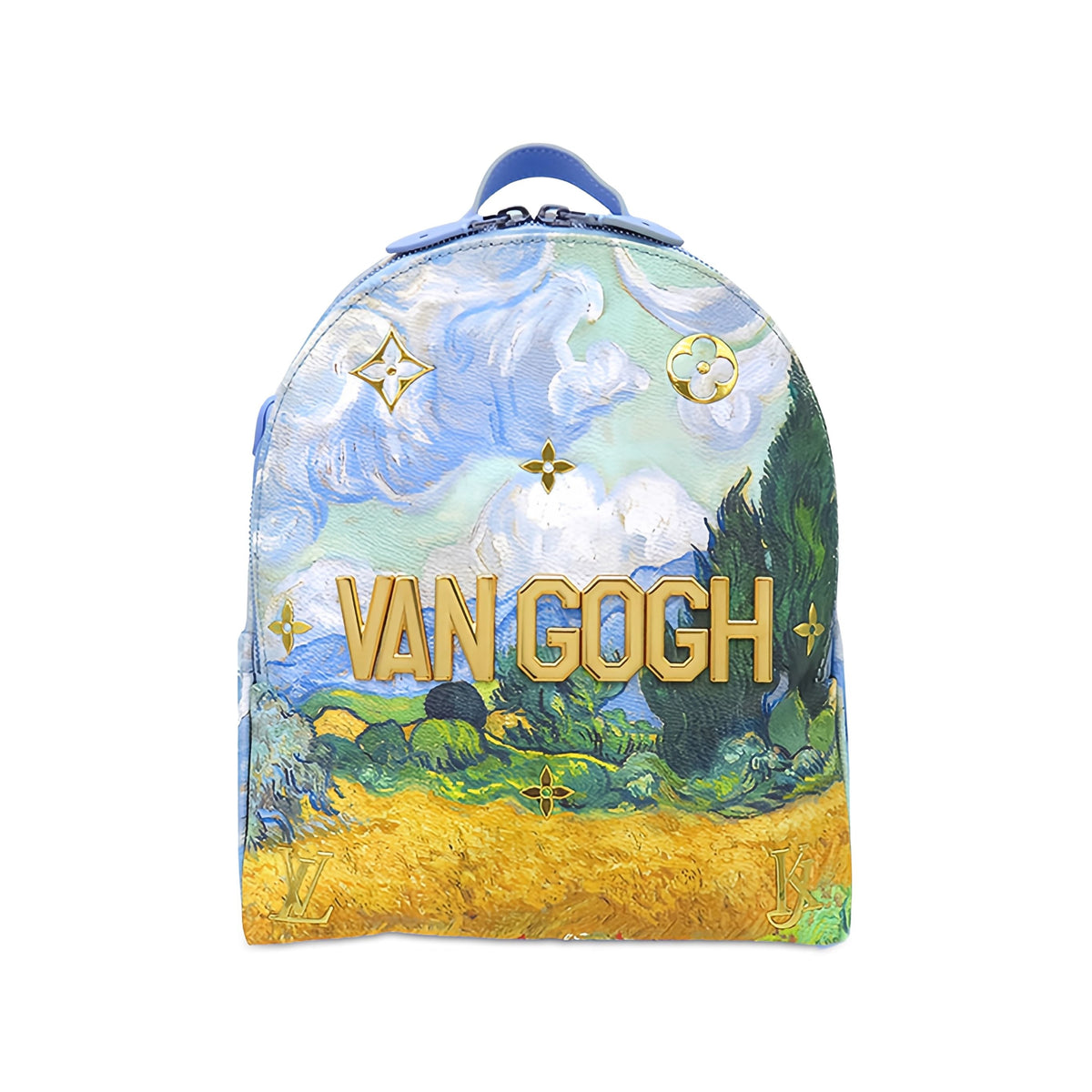 Louis Vuitton Jeff Koons Masters Collection Van Gogh Palm Springs Backpack — Blue