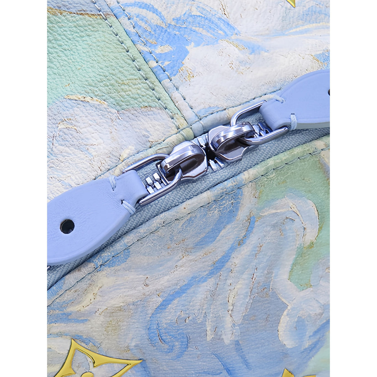 Louis Vuitton Jeff Koons Masters Collection Van Gogh Palm Springs Backpack — Blue