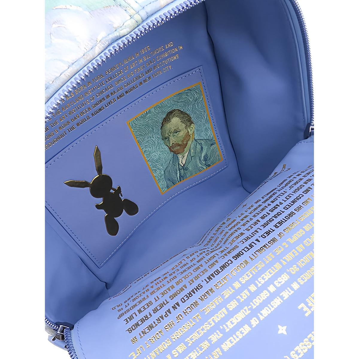 Louis Vuitton Jeff Koons Masters Collection Van Gogh Palm Springs Backpack — Blue