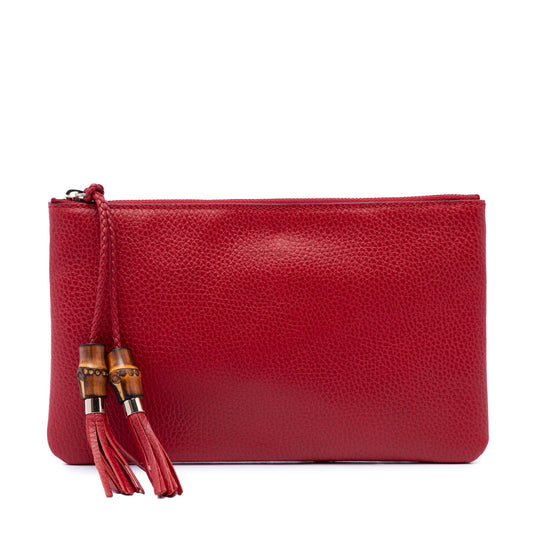 Gucci Calfskin Bamboo Clutch