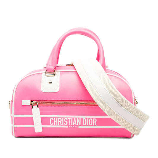 Dior Small Leather Dior Vibe Zip Bowling Bag