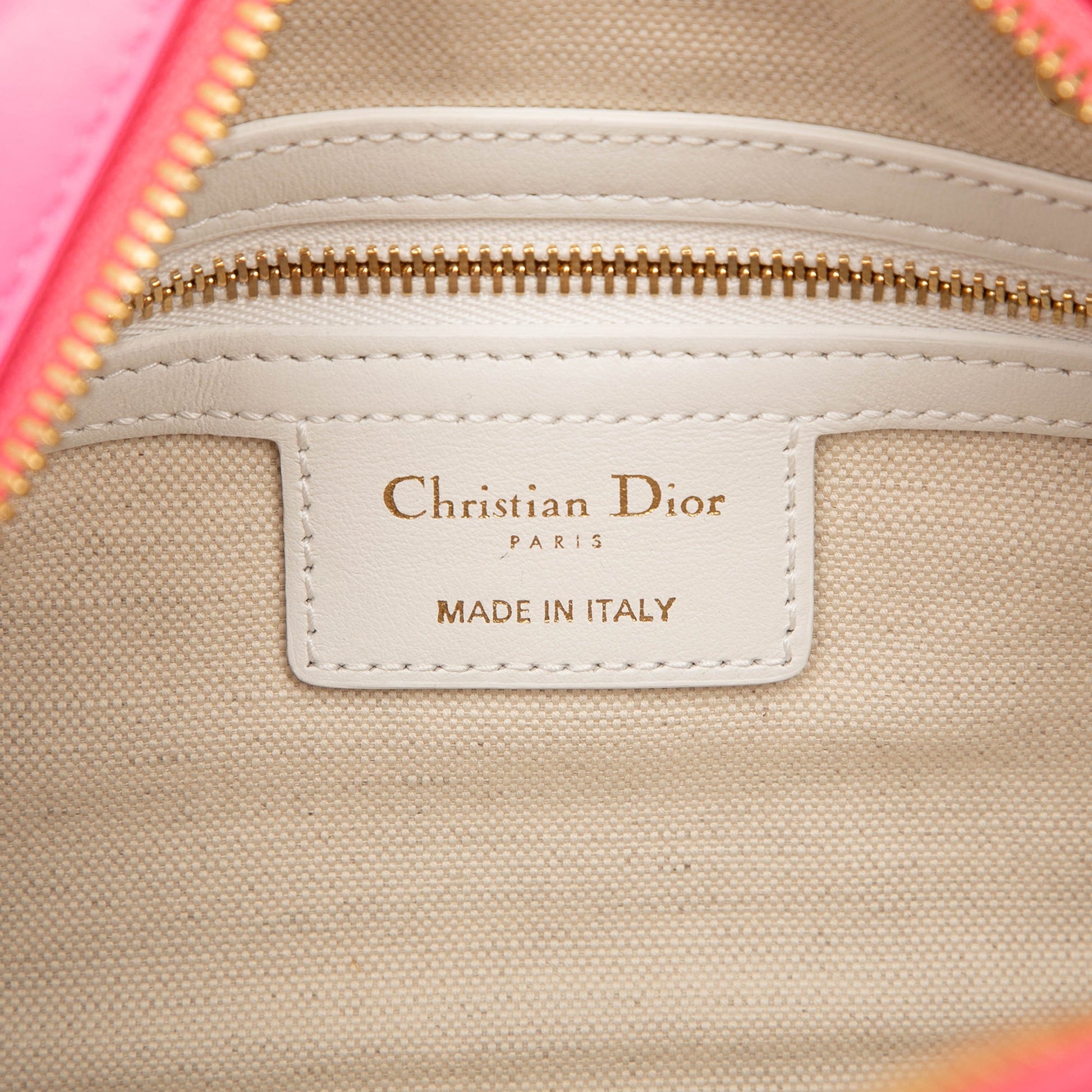 Dior Small Leather Dior Vibe Zip Bowling Bag