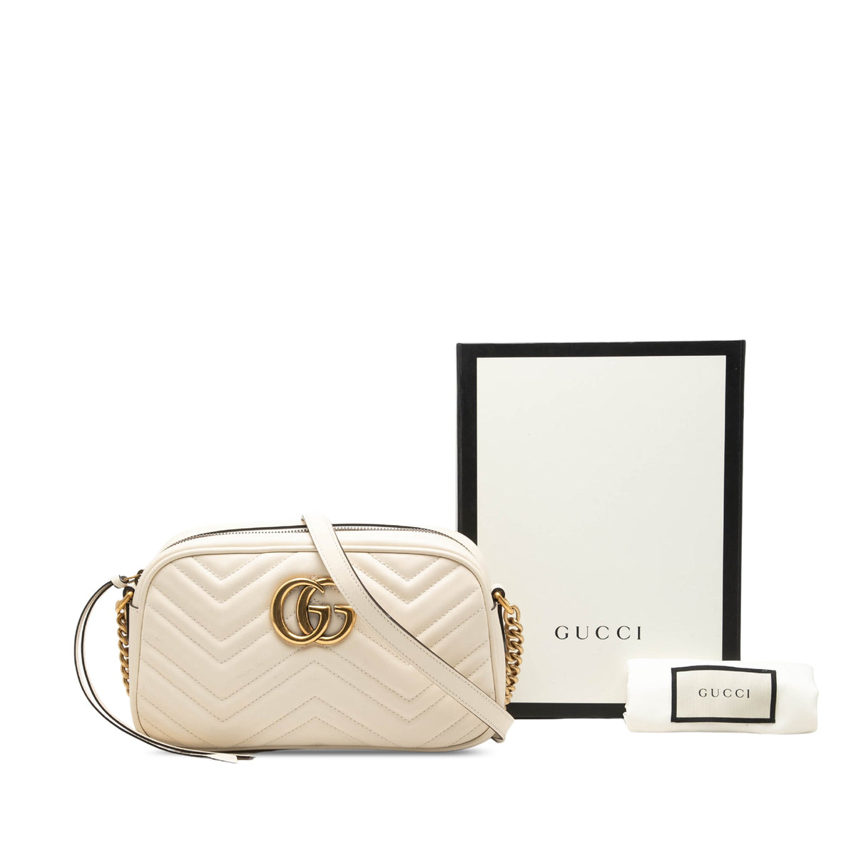 Gucci Small GG Marmont Matelasse Calfskin Crossbody