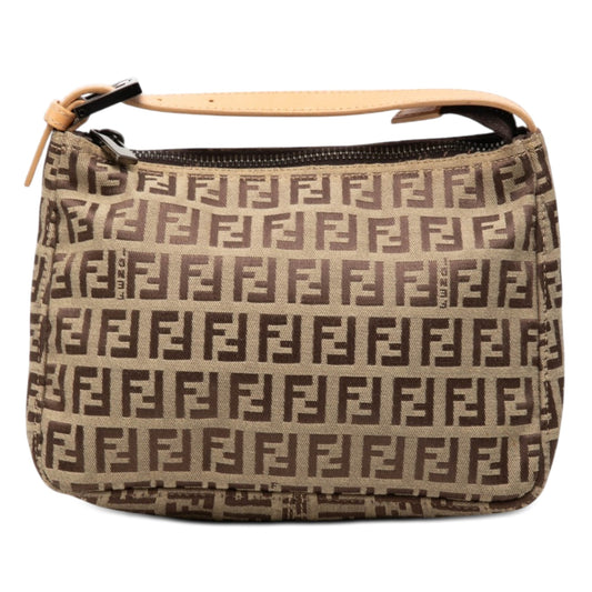 Fendi Zucchino Canvas Handbag