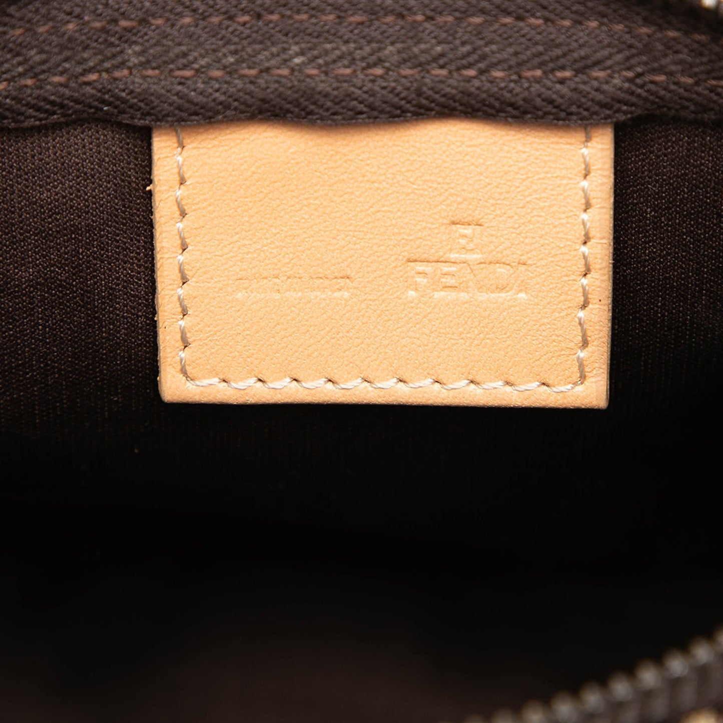 Fendi Zucchino Canvas Handbag