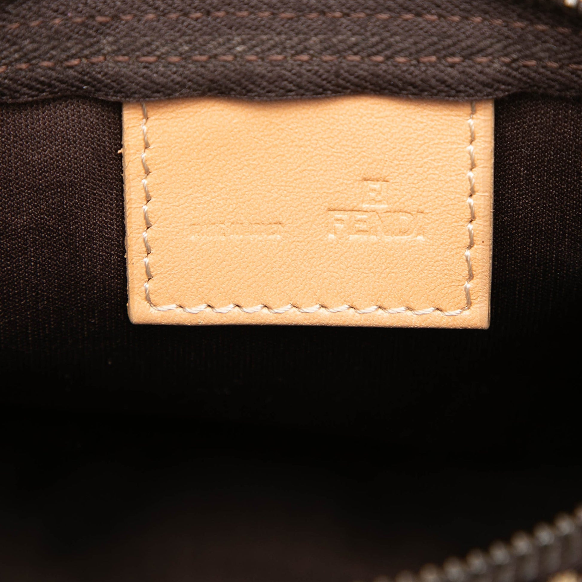 Fendi Zucchino Canvas Handbag