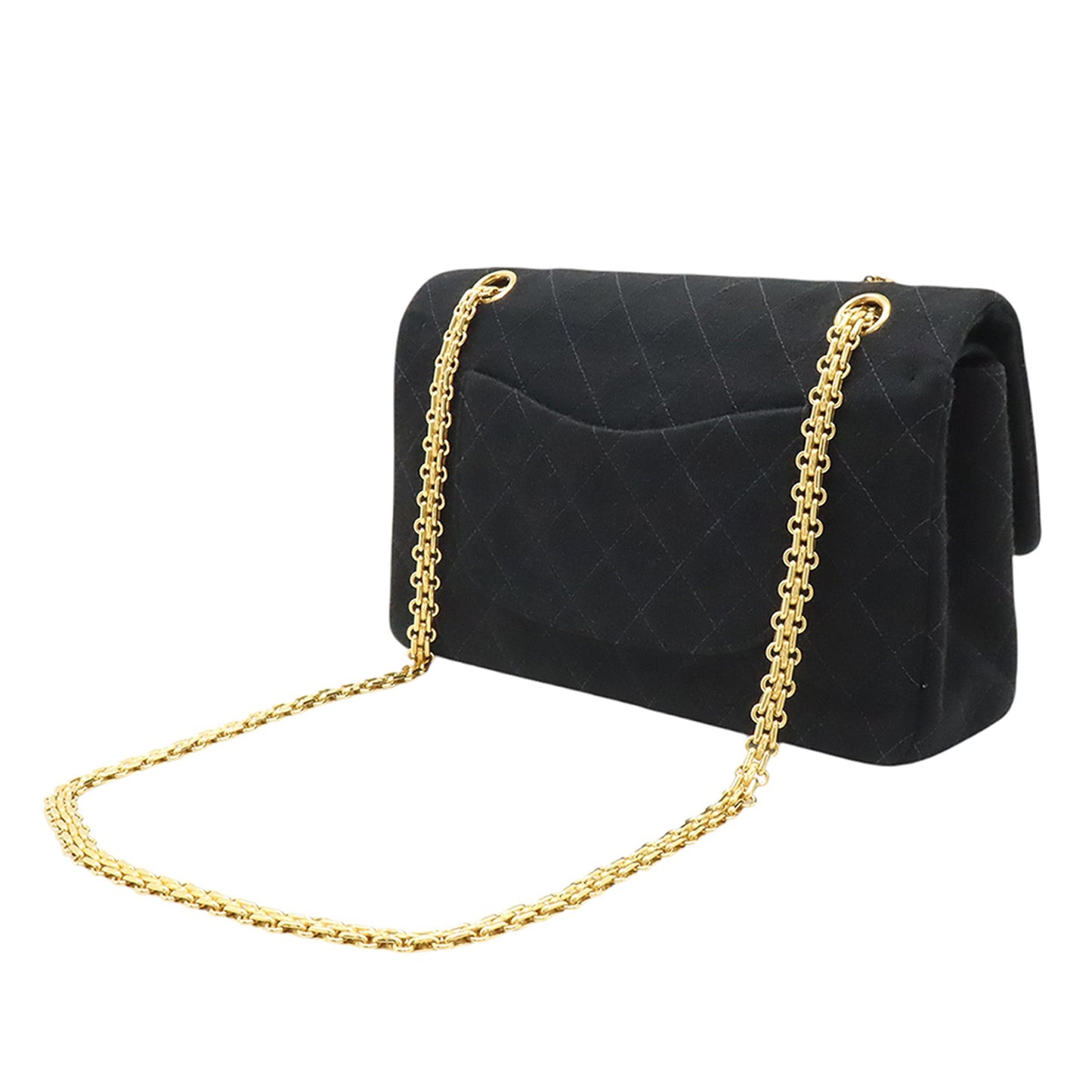Chanel Medium Classic Jersey Bijoux Chain Double Flap