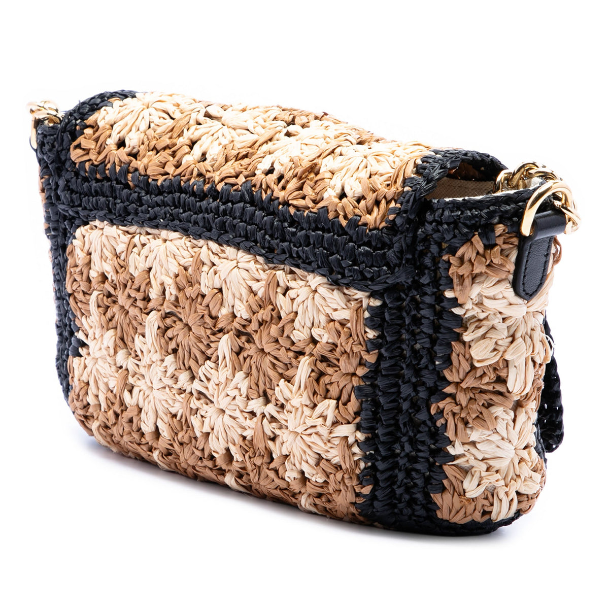 Gucci Small GG Marmont Raffia Crossbody
