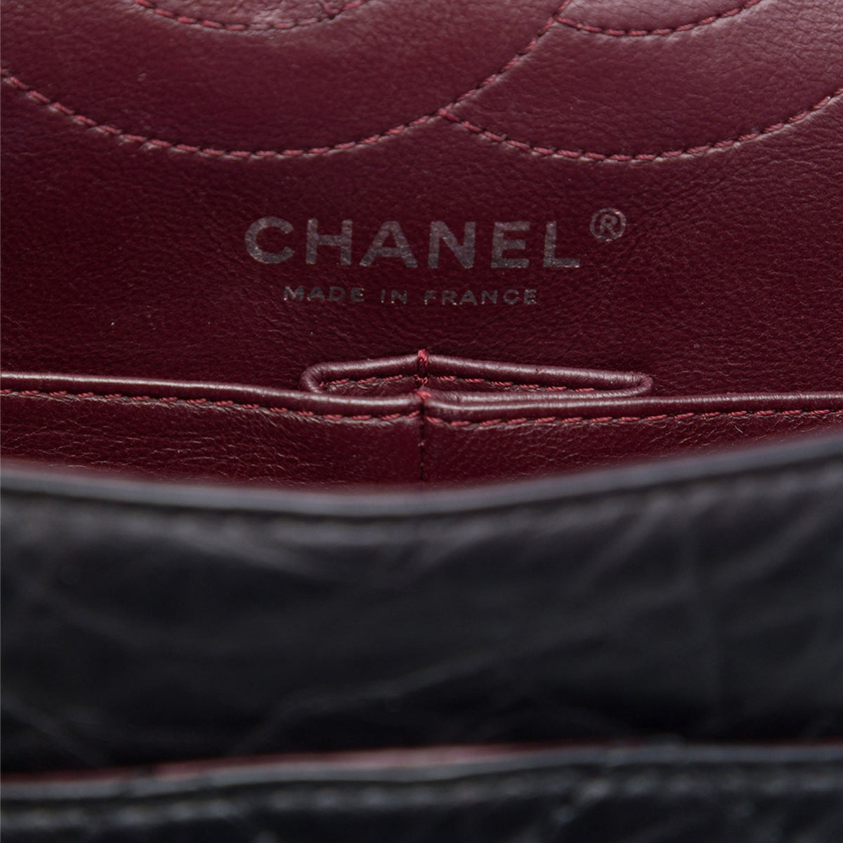 Chanel Quilted Aged Calfskin Reissue 2.55 Double Flap 226 — Black