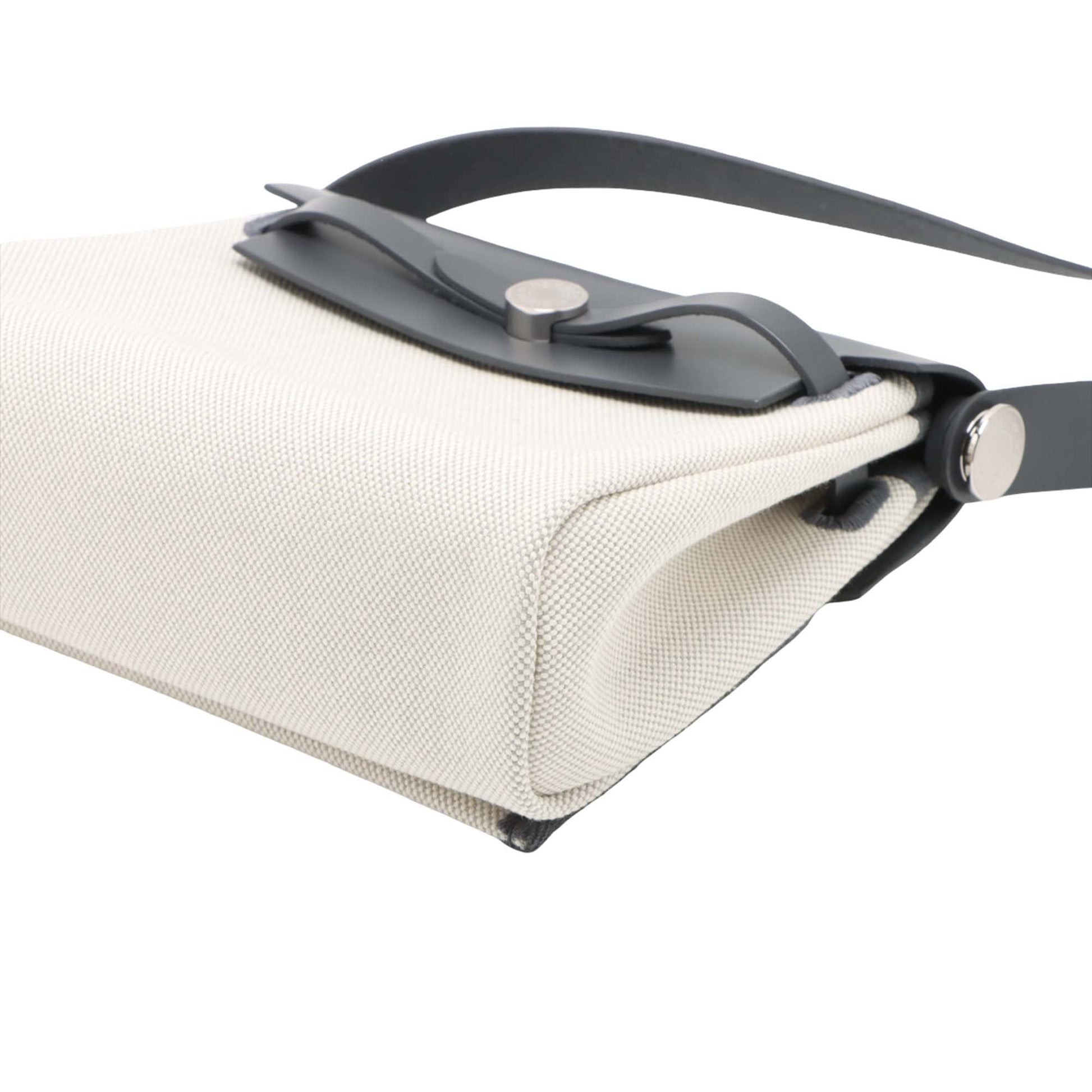 Hermès Military Toile and Vache Hunter Herbag Zip 20