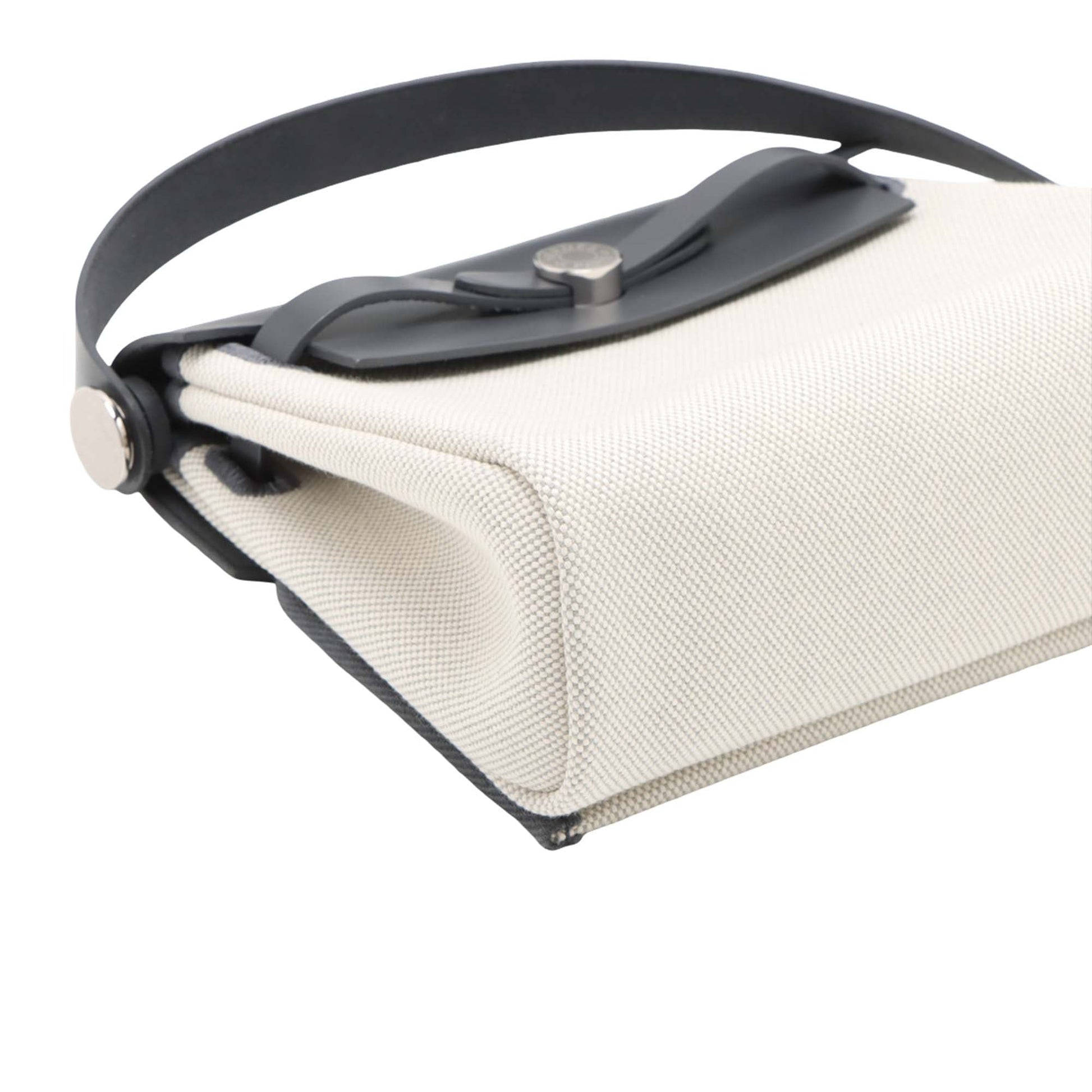 Hermès Military Toile and Vache Hunter Herbag Zip 20