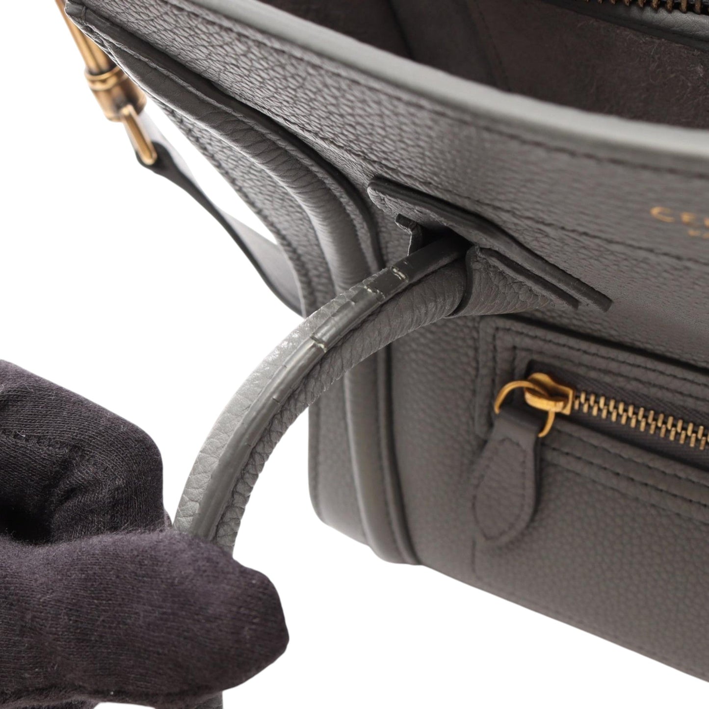 Celine Nano Leather Luggage Tote