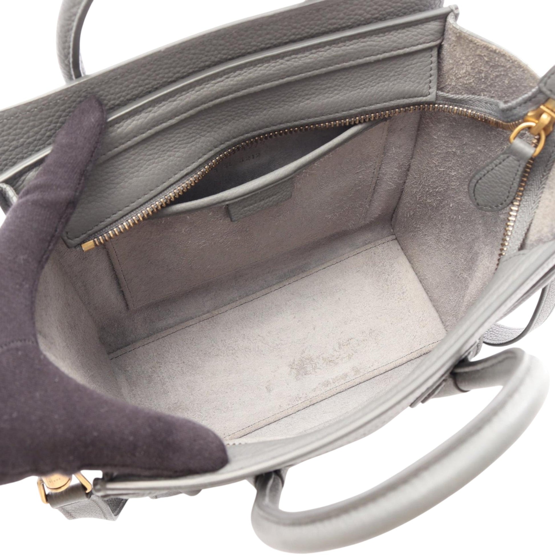 Celine Nano Leather Luggage Tote