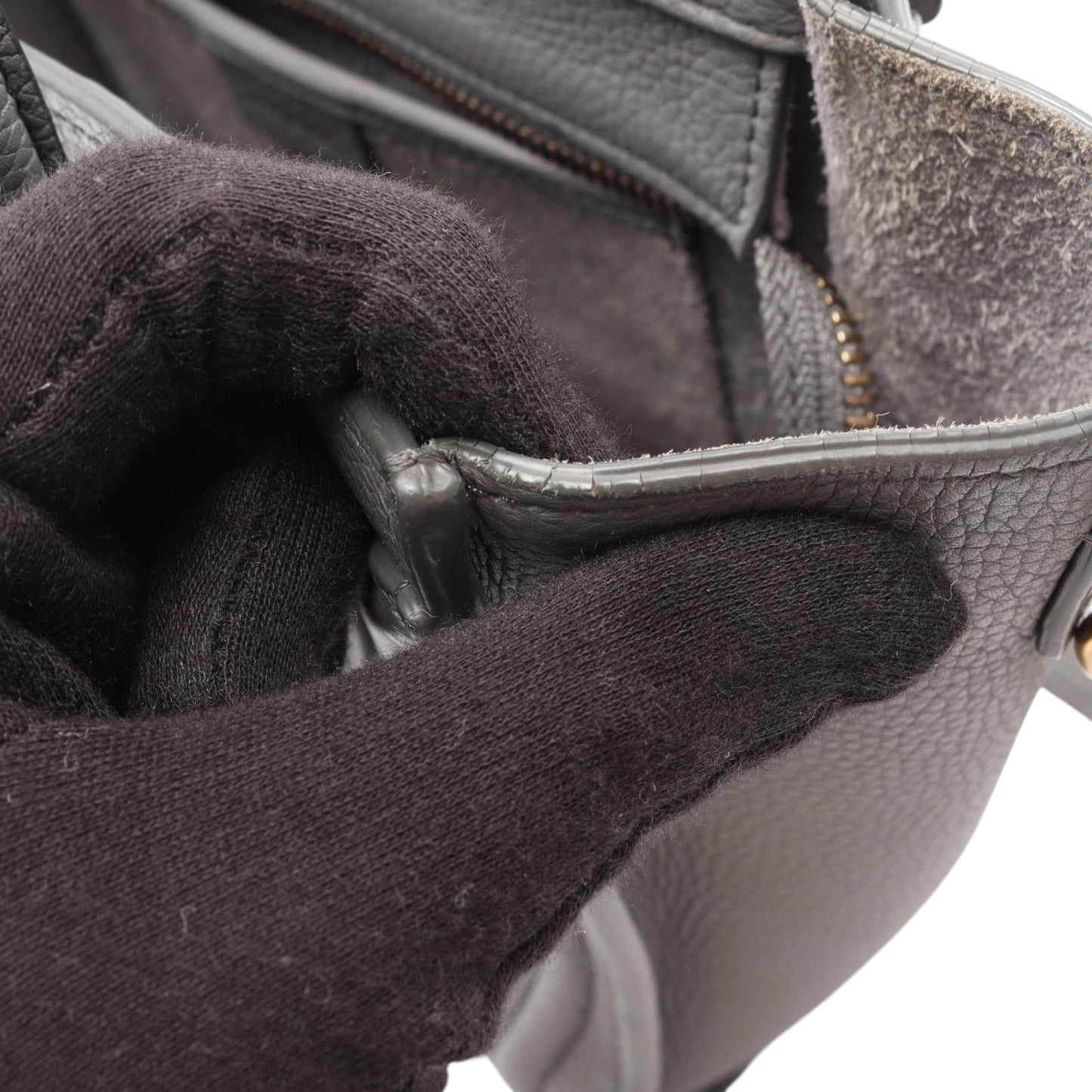 Celine Nano Leather Luggage Tote
