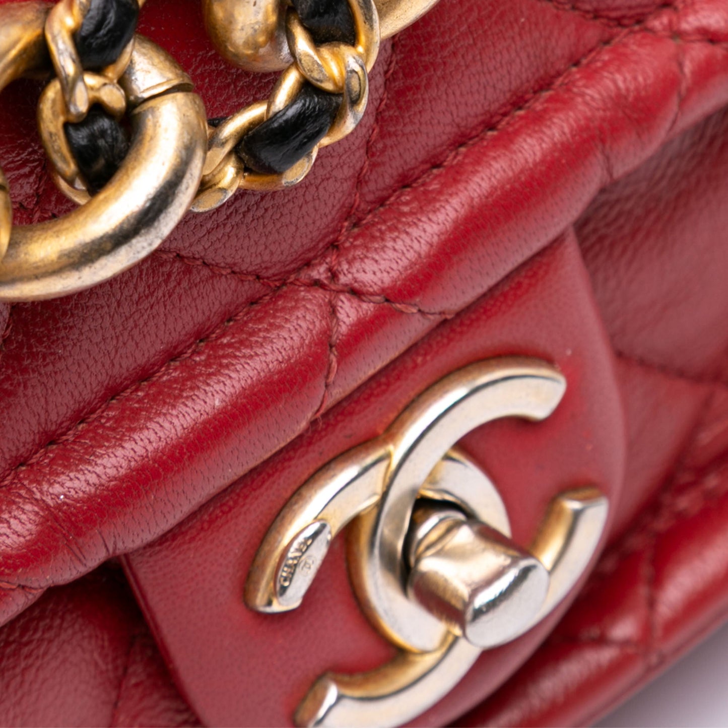 Chanel Small Quilted Lambskin Chain Link Flap